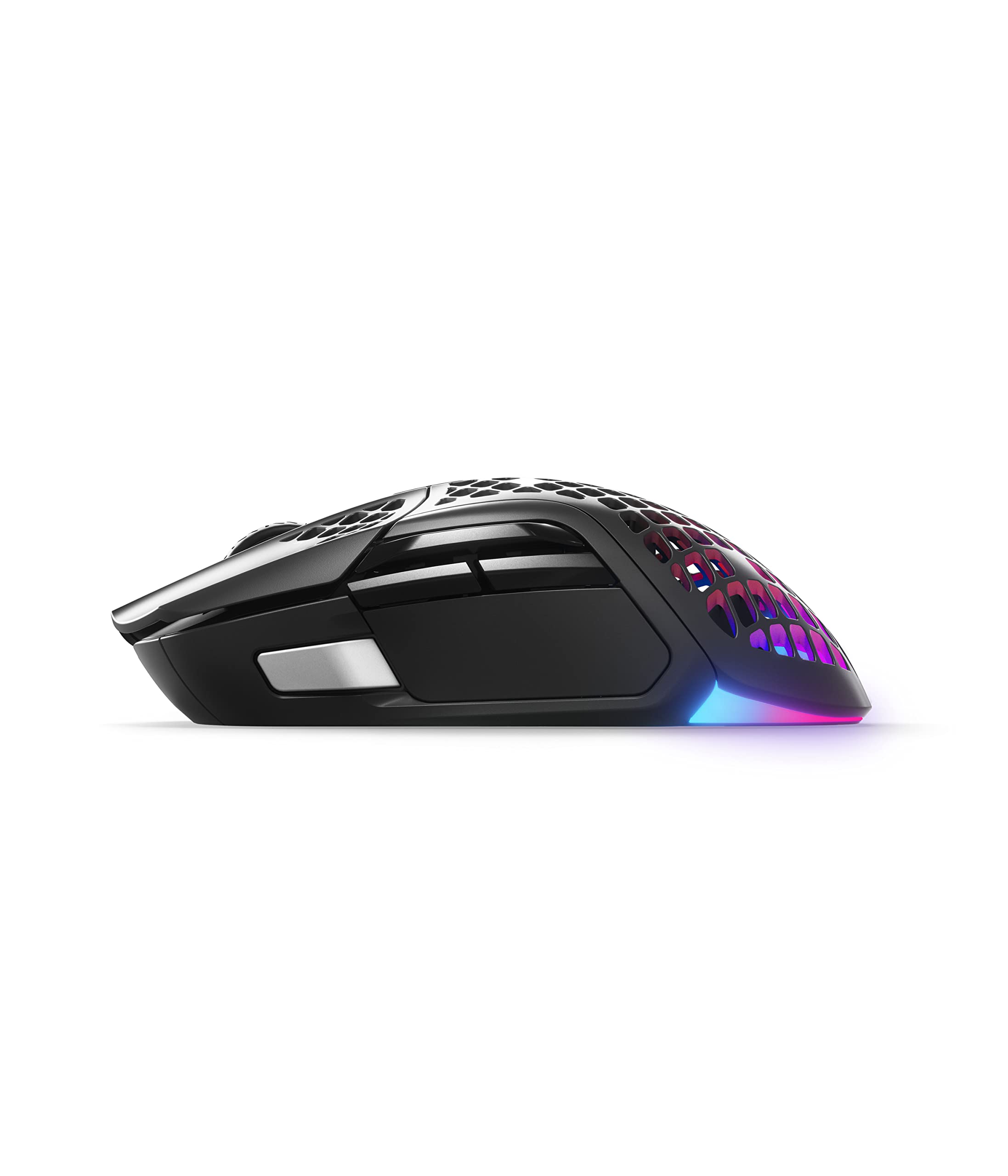 SteelSeries Aerox 5 Wireless RGB Gaming Mouse - Ultra-Lightweight Honeycomb Design with Water-Resistant Coating - 9 Programmable Buttons - Bluetooth & 2.4GHz Wireless - 18,000 DPI TrueMove Air Optical Sensor - Perfect for FPS, MOBA, and Esports Gaming