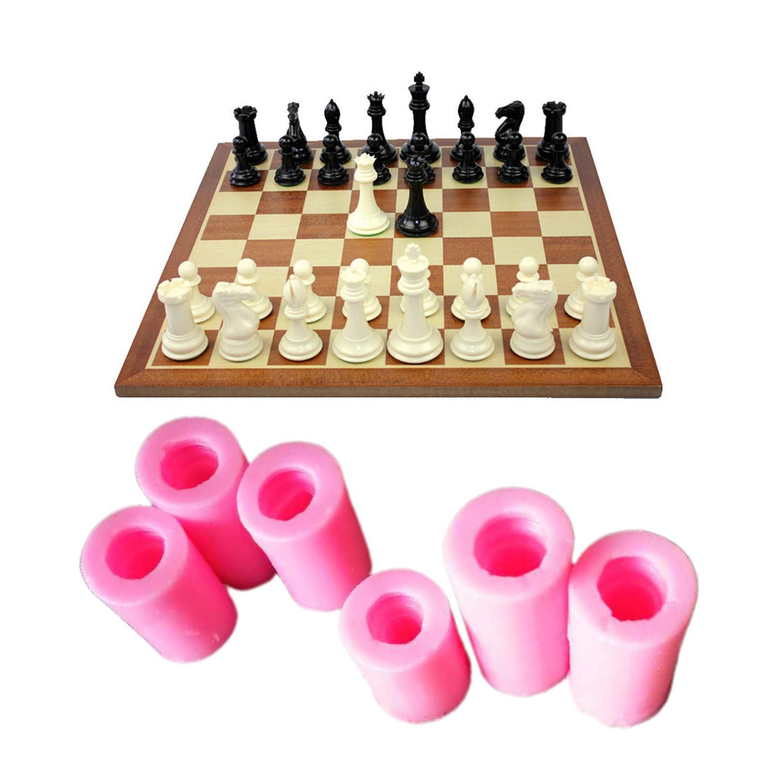 Epoxy Resin Chess Mold - Silicone Handmade DIY Craft Molds for Jewelry Making, Home Decor, Table Ornaments & Board Game Accessories | Perfect for Chess Lovers, Gift Making & Creative Projects