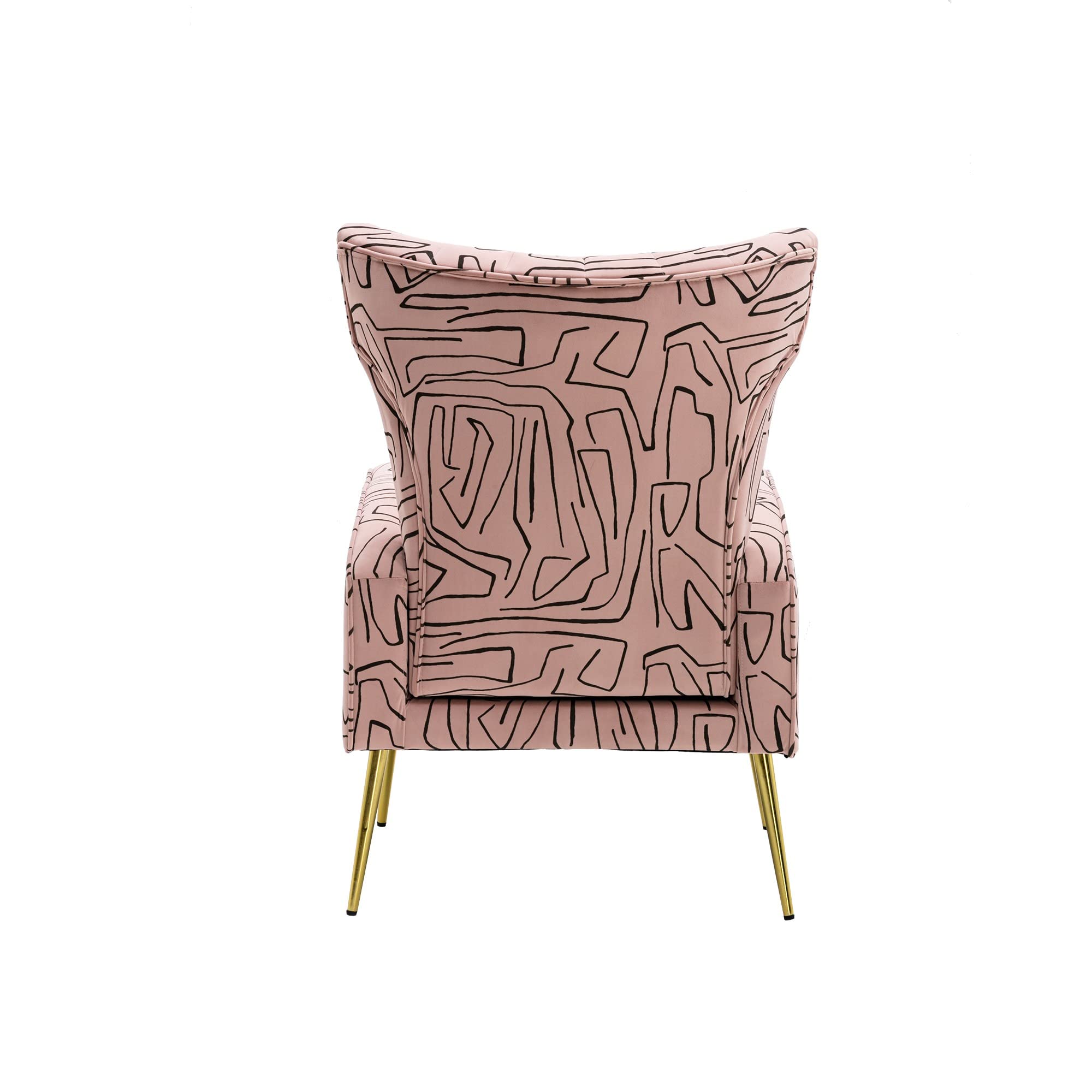 Modern Accent Chair with Rose Gold Legs - Stylish Leisure Single Seater for Living Room, Bedroom, or Office Decor
