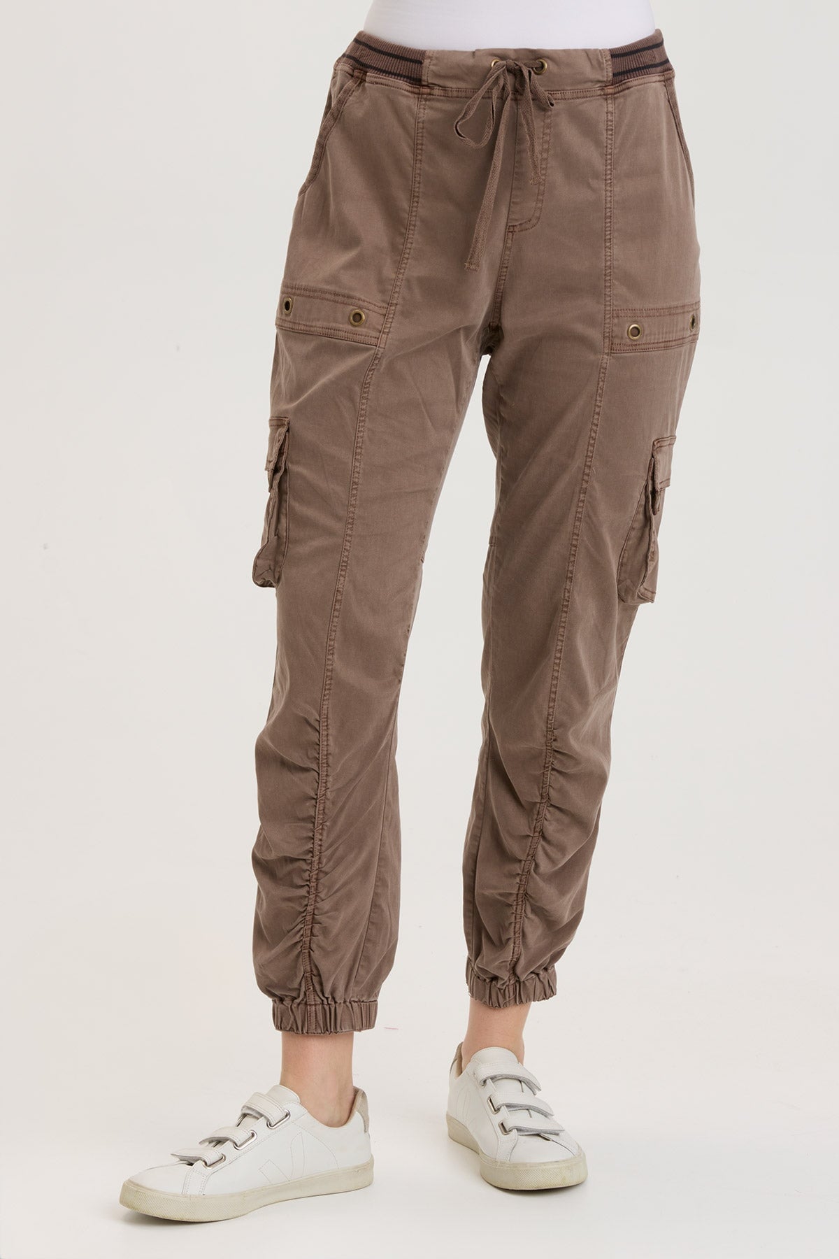 Maxime High Waist Banded Pants for Women - Stretchy Comfort Fit Wide Elastic Waistband Trousers - Perfect for Work, Office, Casual Wear & Travel