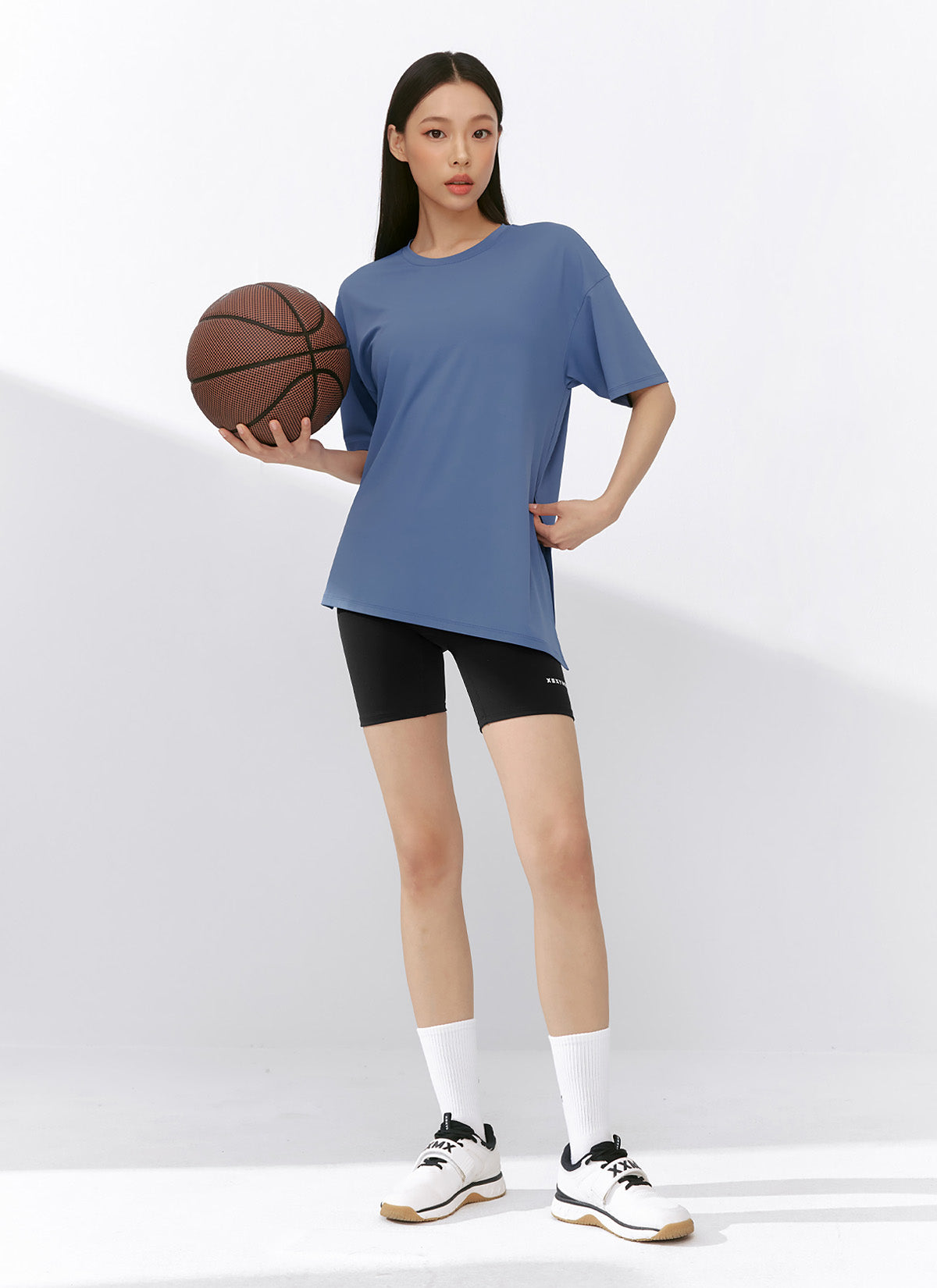 Ice Feather Light 2.0 Unbalanced Loose Fit Short Sleeve T-Shirt for Women - Trendy Oversized Casual Top for Streetwear, Summer Outfits & Layering