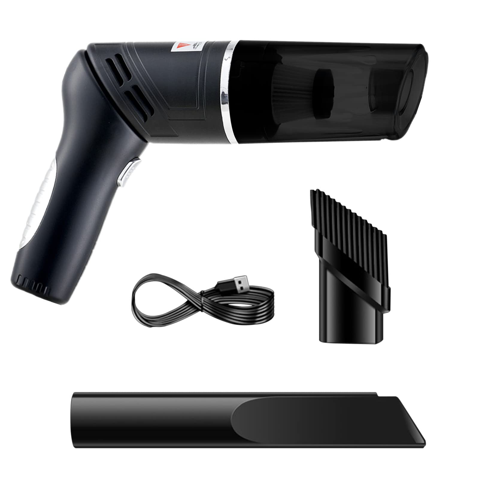 Foldable Handheld Wireless Car Vacuum Cleaner - Powerful 120W Suction, Portable Mini Vacuum for Home & Auto, Black OC2 - Perfect for Cleaning Car Seats, Pet Hair, Crumbs and Small Debris