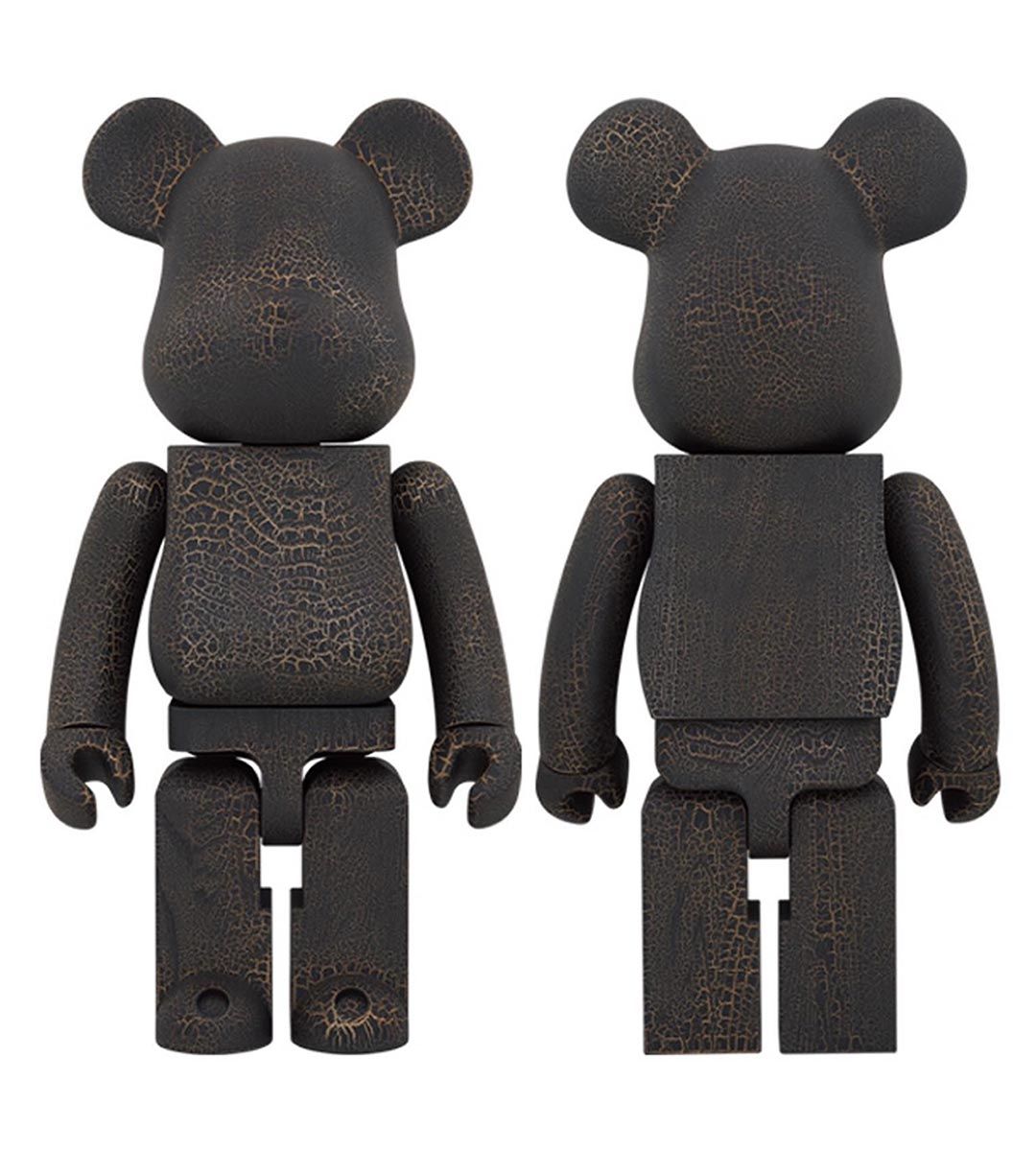 1000% Bearbrick Karimoku Crack Paint Art Toy - Limited Edition Collectible Figure for Home Decor & Display