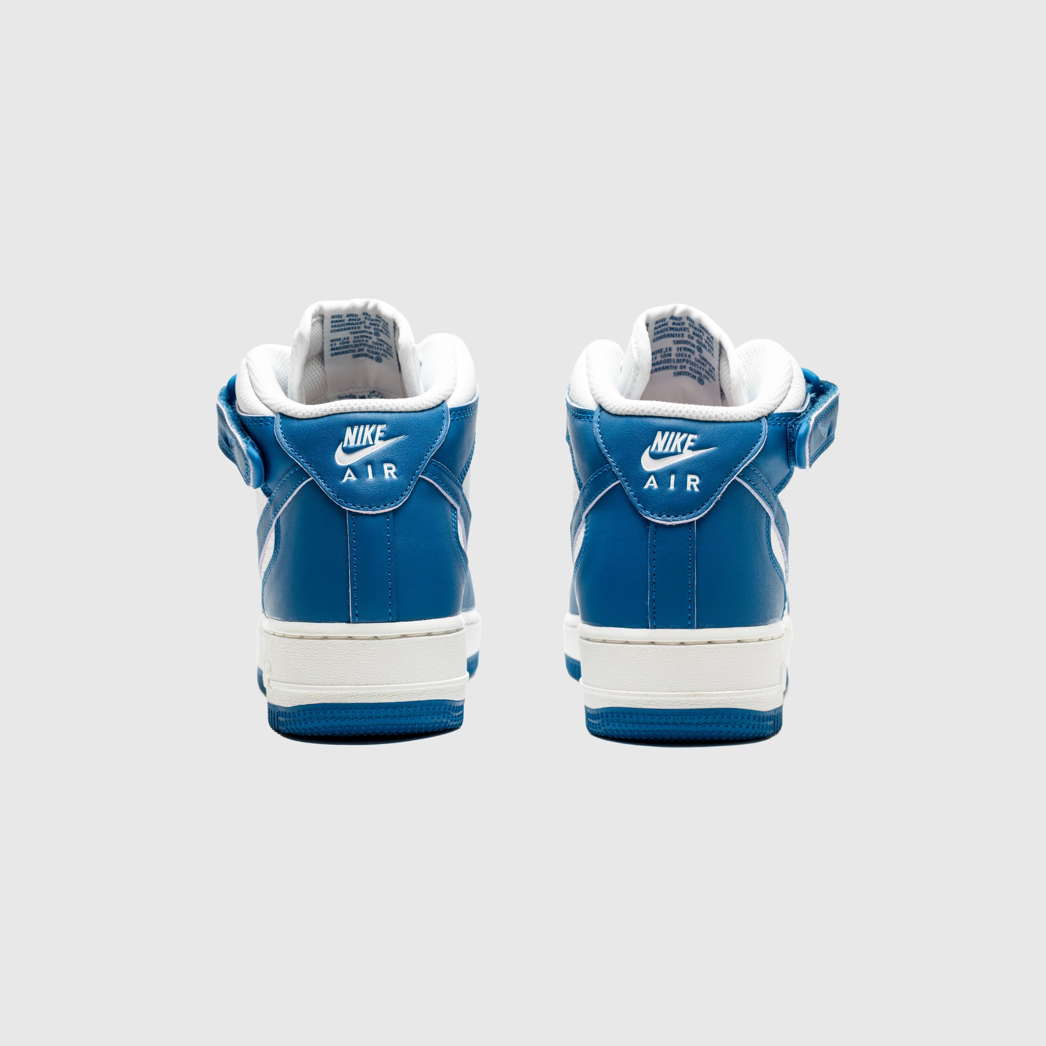Nike Women's Air Force 1 '07 Mid Sneakers in Military Blue - Casual & Athletic Shoes for Women - Perfect for Streetwear, Gym and Everyday Fashion