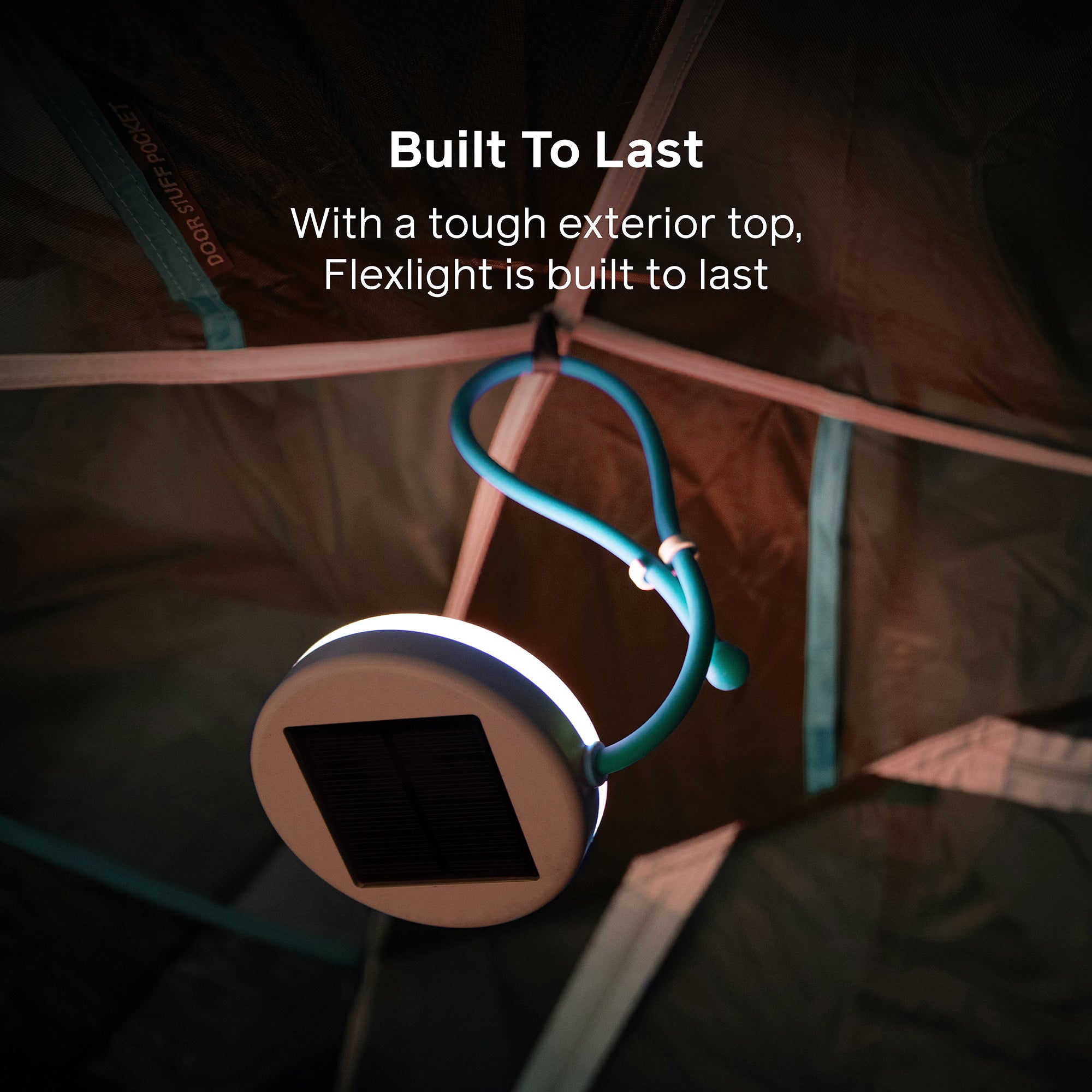 Solar FlexLight - Portable Solar Powered LED Light for Camping, Hiking, Emergency & Outdoor Activities | Waterproof & Rechargeable