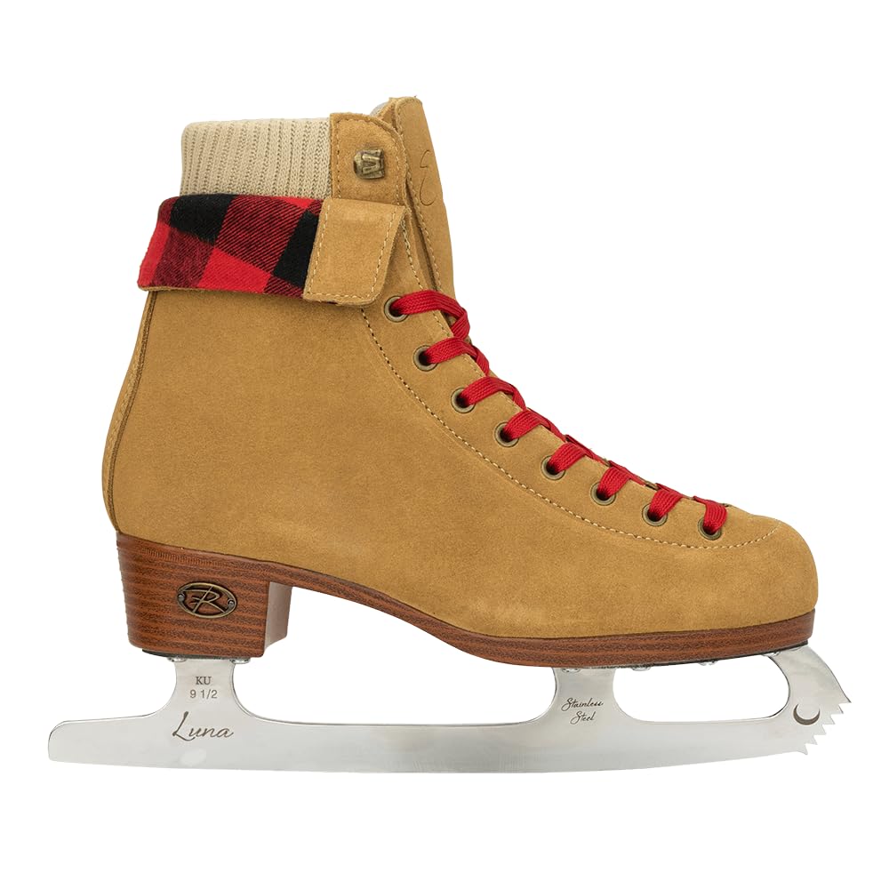 Riedell Ember Recreational Figure Ice Skates for Women & Girls - Comfortable Boots with Stainless Steel Blades - Perfect for Ice Rinks, Outdoor Skating & Figure Skating Practice