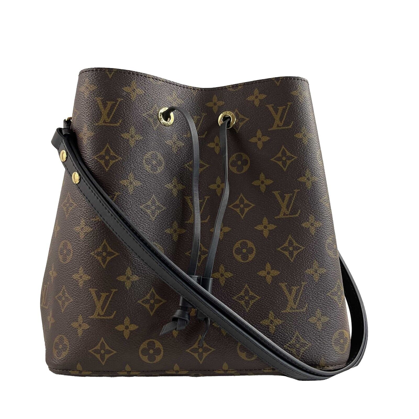 Authentic Louis Vuitton LV NeoNoe MM Shoulder Bag - Monogram Brown Canvas Crossbody Purse for Women | Perfect for Work, Travel & Everyday Luxury Fashion Accessory
