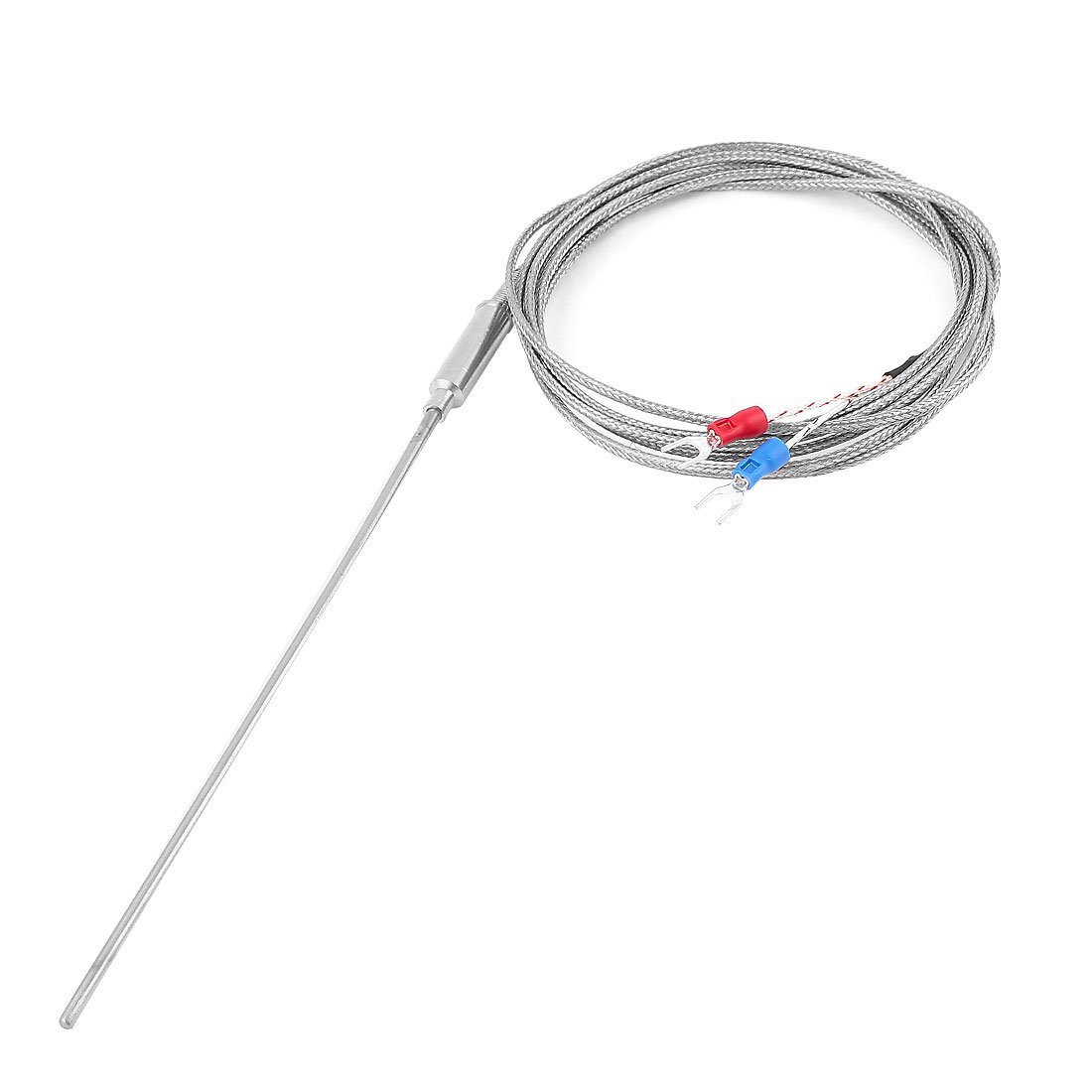 Uxcell 2m K-Type Thermocouple Temperature Sensor Probe with Controller (0-1100°C) - Perfect for Industrial Ovens, Kilns, and HVAC Systems