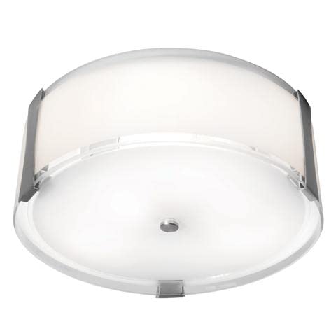 Modern 3-Light 30W Integrated LED Ceiling Fixture in Brushed Nickel - Perfect for Living Room, Bedroom, and Kitchen Lighting