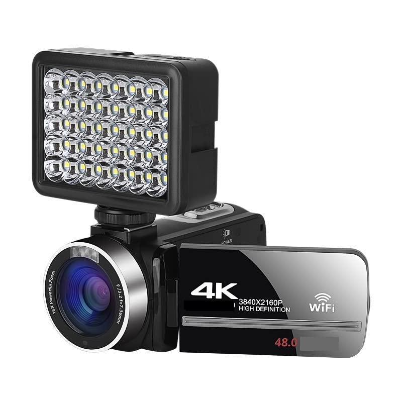 BODORME 4K Camcorder for Streaming & Vlogging - 18X Zoom with Stabilizer (No SD Card) - Perfect for YouTube & Live Broadcasts