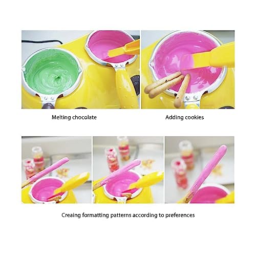 Premium Chocolate Melting Pot 250ML - Double Pot Design with 2 Temperature Settings for Melting Chocolate, Cheese, Butter & Candy - Perfect for Chocolate Covered Strawberries, Baking, Dessert Making & DIY Treats at Home