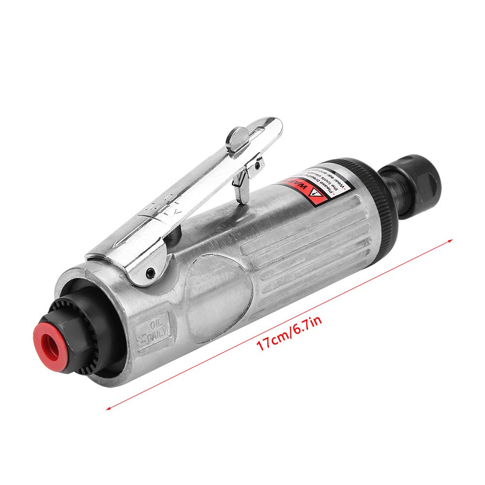**Low Noise Air Angle Die Grinder - High Speed 6mm Chuck Pneumatic Tool for Metalworking, Molds & DIY Projects | Lightweight Hand-Held Design for Precision Grinding & Polishing**    *(Perfect for Automotive Repair, Metal Fabrication, Jewelry Making & Home Workshop Use)*