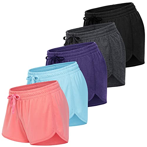 5 Pack Black, Dark Grey, Purple, Light Blue, Pink