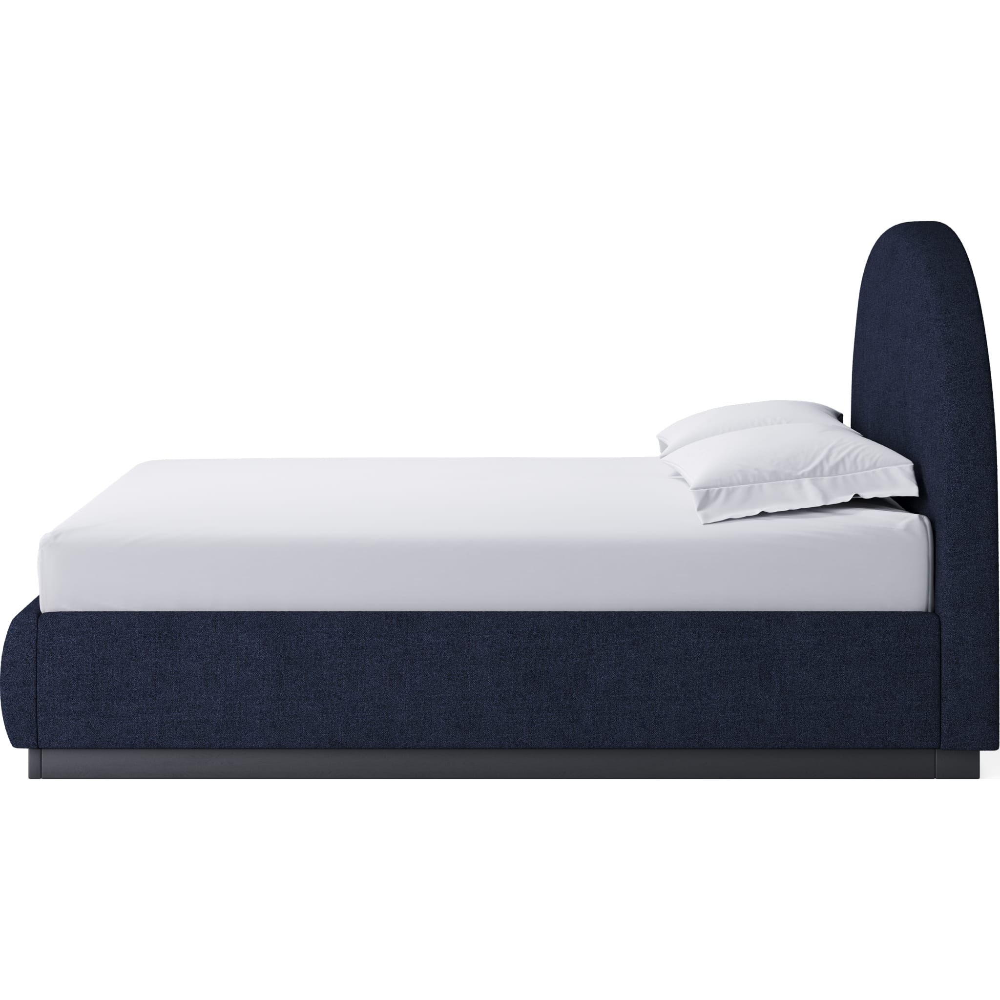 Blue Jeans Chenille Upholstered Bed Frame - Comfortable & Stylish Modern Bedroom Furniture for Master Bedroom or Guest Room