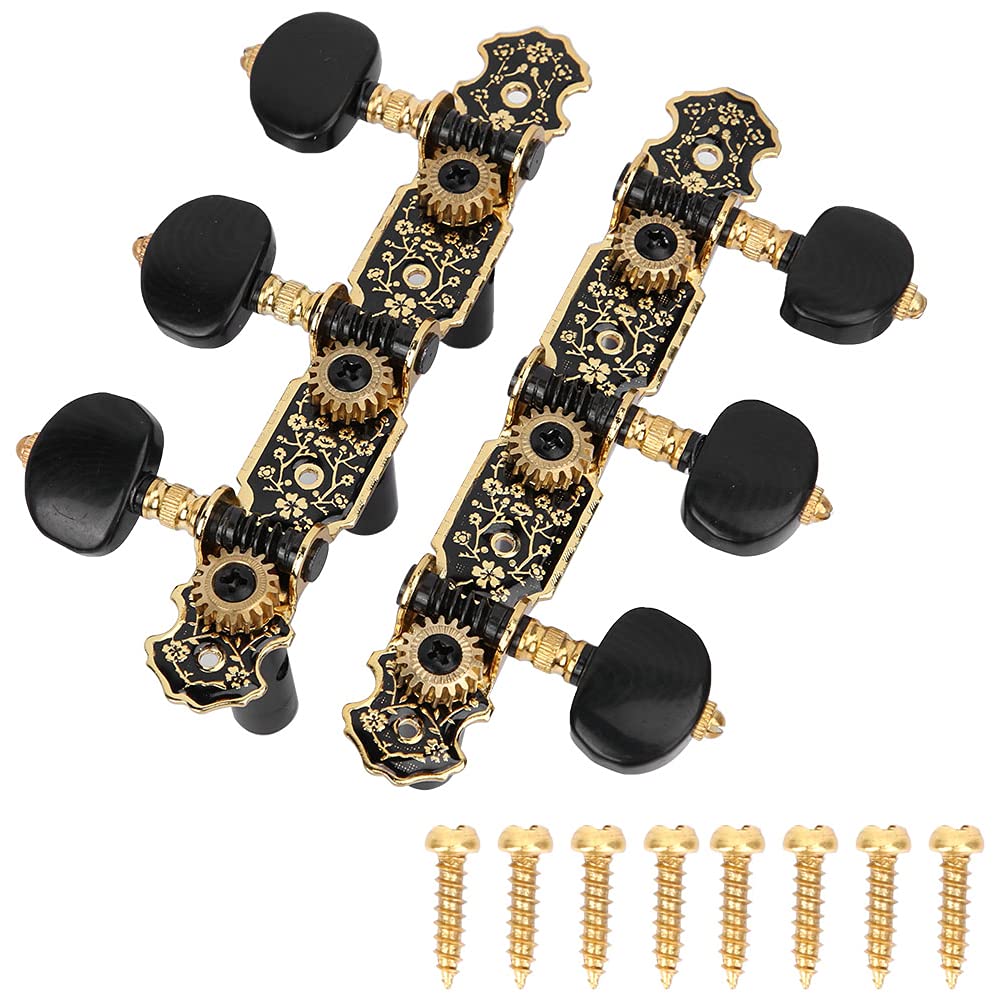 Premium Guitar Tuner & Tuning Pegs Set - Classical Guitar Parts & Heads for Accurate String Tuning | Perfect for Live Performances, Studio Recording & Guitar Maintenance