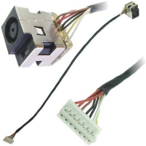 HP Compaq CQ56 CQ62 CQ72 Laptop DC Power Jack Cable 600719-001 7-Pin Replacement Part for Charging Port Repair | Home & Office Use