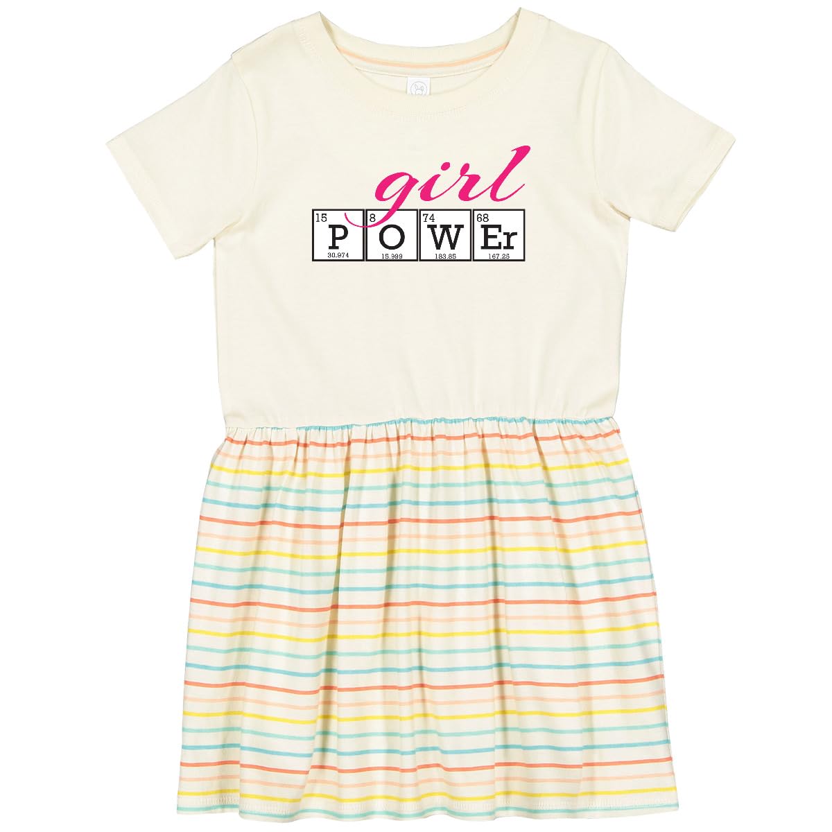 Inktastic Girl Power Toddler Dress - Cute & Comfortable Toddler Outfit for Girls | Perfect for Playdates, Parties & Everyday Wear