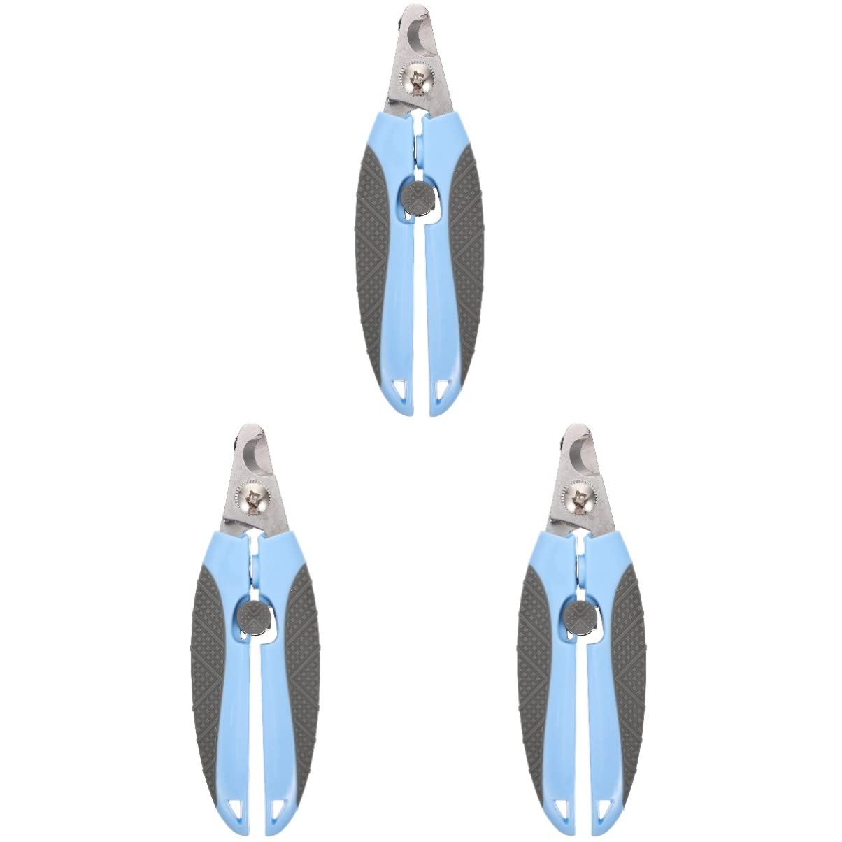 POPETPOP Professional Pet Nail Clippers Set of 2 - Sharp Dog & Cat Nail Trimmer with Safety Guard for Safe Grooming at Home - Perfect for Small to Medium Pets