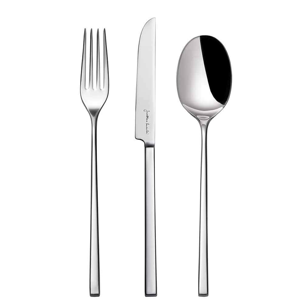 Premium Gualtiero Marchesi 18-Piece Stainless Steel Cutlery Set - Knife Fork Spoon Set for Fine Dining, Wedding Gifts & Home Kitchen Essentials
