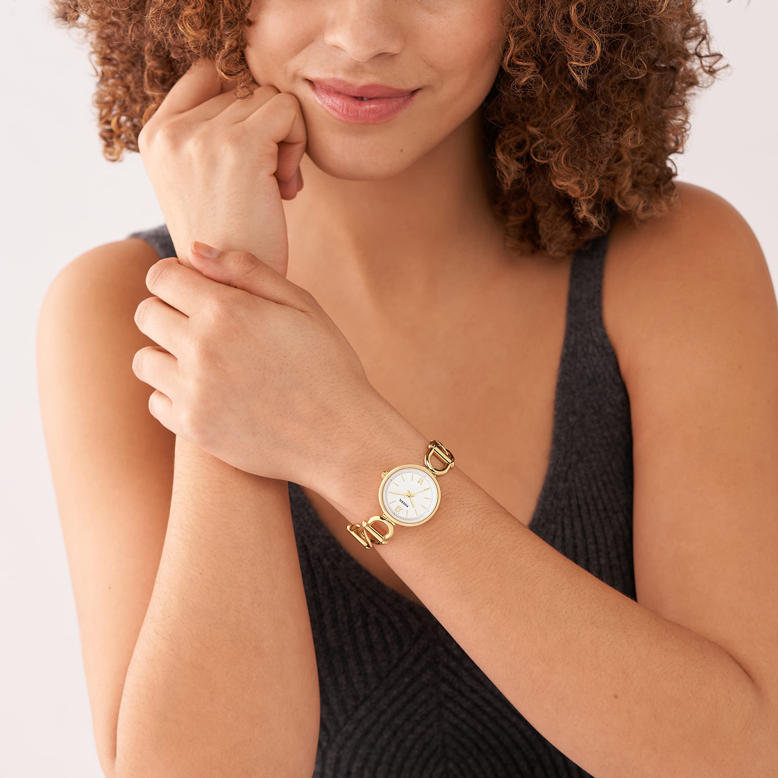 Fossil Carlie Quartz Stainless Steel Watch for Women - Elegant Three-Hand Design, Perfect for Office, Date Night & Everyday Wear