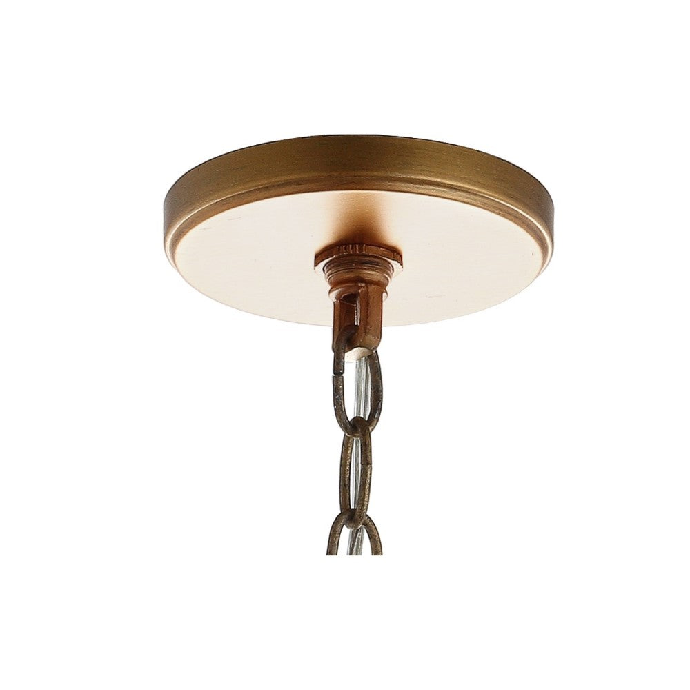 Thatcher 17 Inch Metal LED Pendant Light - Modern Industrial Ceiling Fixture for Kitchen, Dining Room & Living Room Lighting