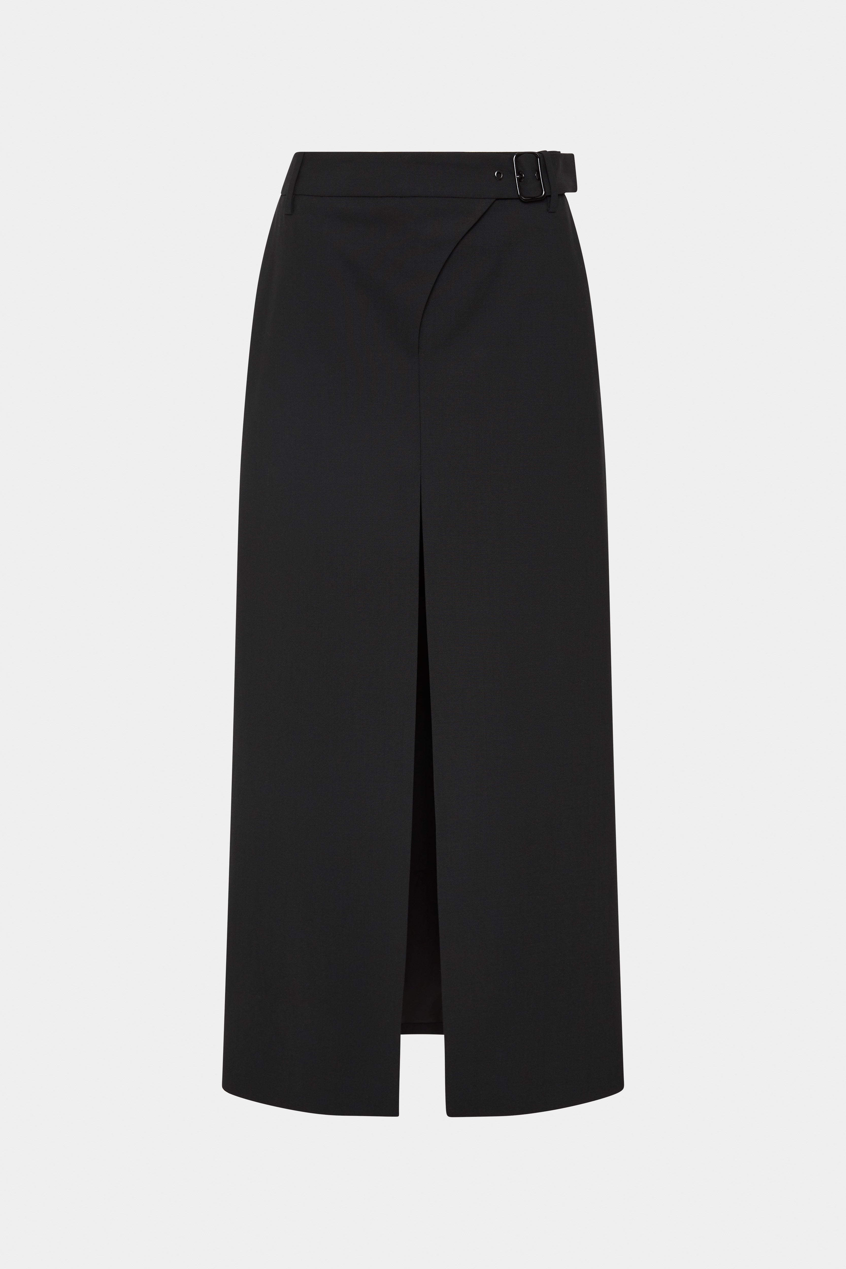 Leonardo Belted Skirt for Women - High Waist Wrap Midi Skirt with Adjustable Belt - Perfect for Office, Date Night & Casual Outfits