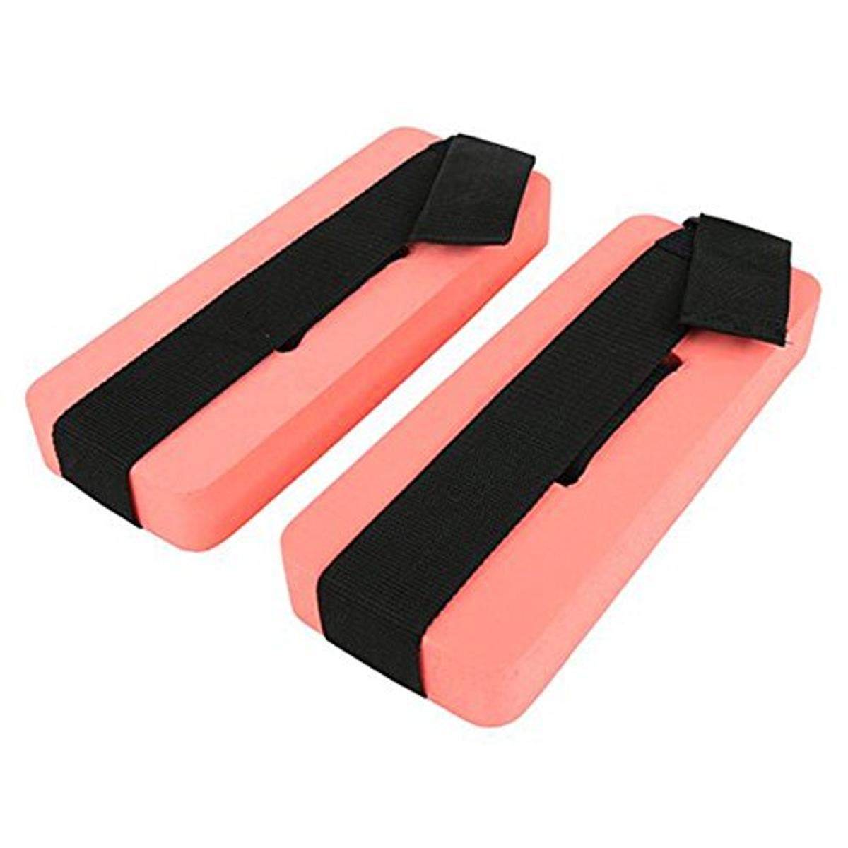 CanDo Aquatic Ankle Cuffs for Water Exercise - Adjustable Buoyant Cuffs for Swimming, Aqua Therapy & Pool Workouts - Red Fitness Equipment for Water Aerobics & Rehabilitation