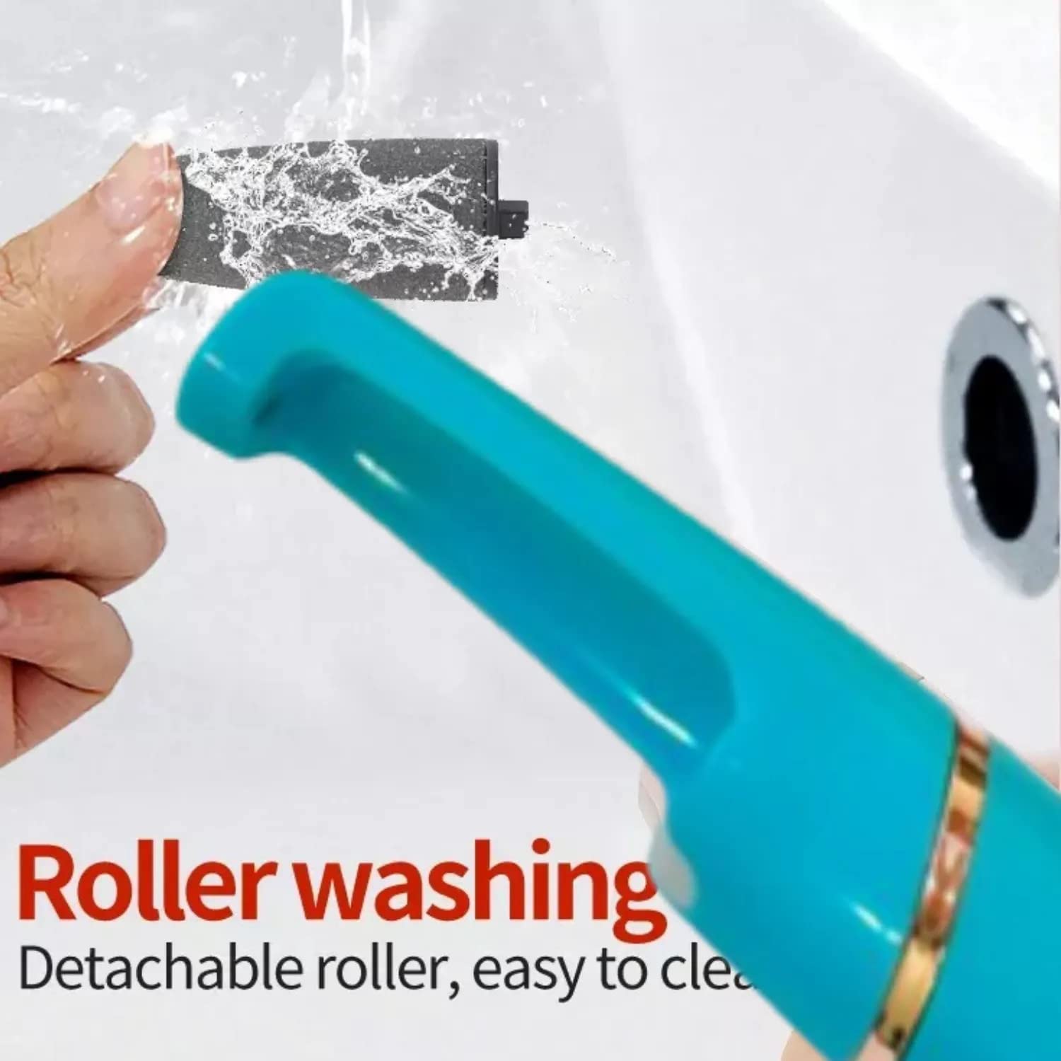 BITRONTIX™ Electric Callus Remover for Feet - 3 Stone Rollers for Dry & Cracked Heels - Painless Foot Care Wand - Perfect for Pedicures & At-Home Foot Spa Treatments