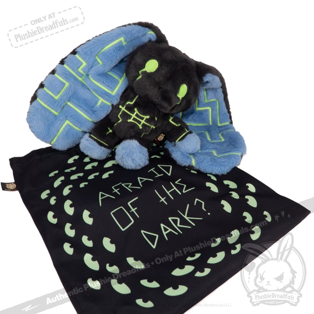 Plushie Dreadfuls Nyctophobia Rabbit - Soft Stuffed Animal Toy for Anxiety Relief & Comfort | Perfect for Nighttime Fears, Therapy, and Cuddling