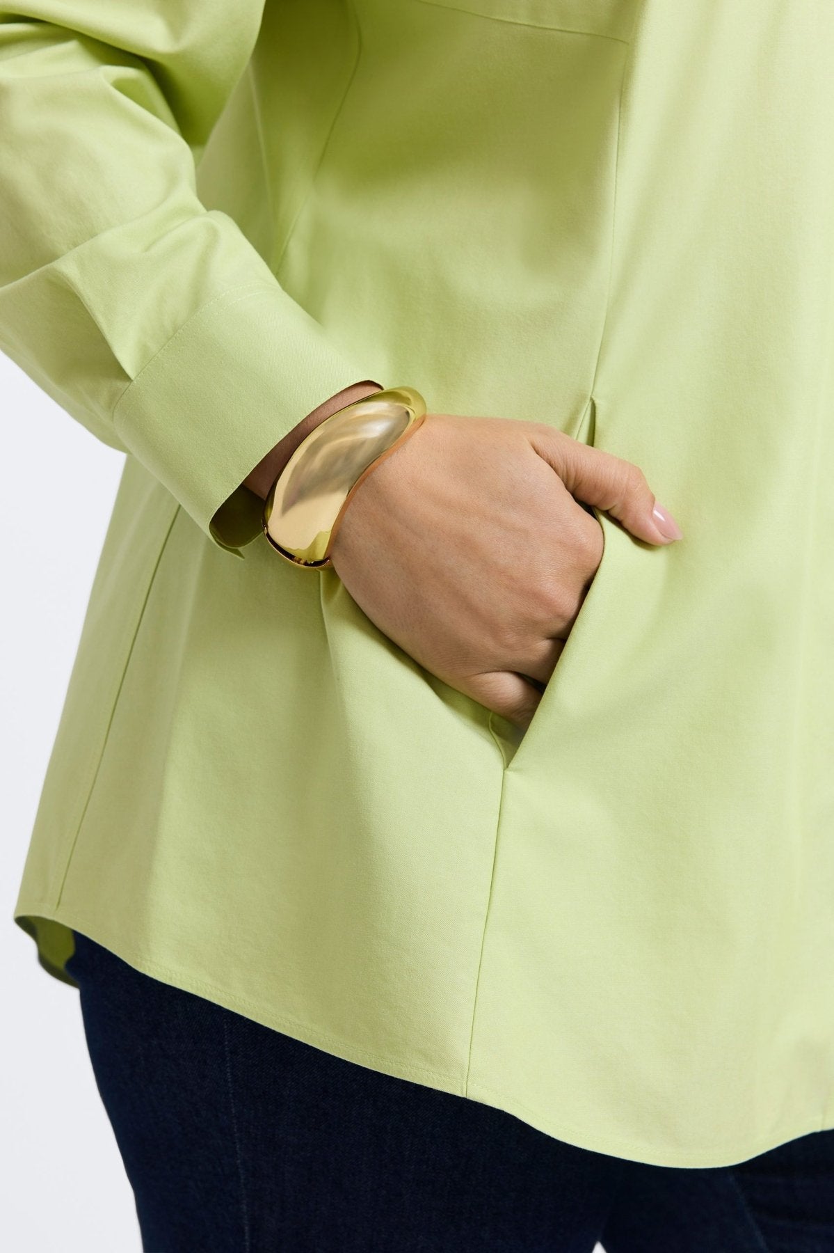 Cici Plus Wrinkle-Free Pinpoint Long Sleeve Tunic Shirt for Women - Perfect for Office Wear & Casual Outfits