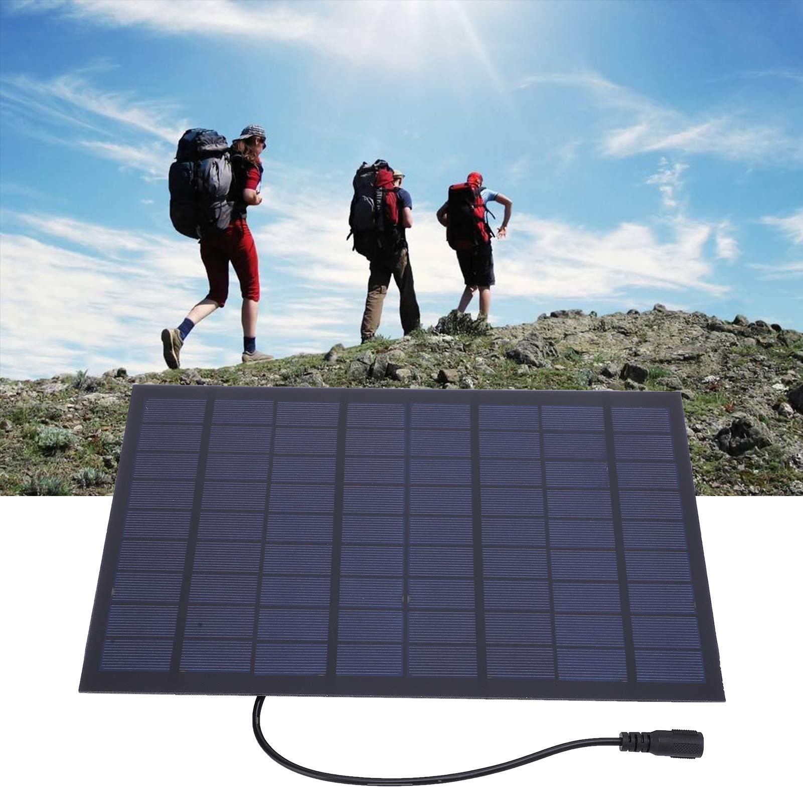 18V 9W Polysilicon Solar Panel - Waterproof & Windproof Mini Solar Module for DIY Projects, Solar Lawn Lights & Outdoor Experiments | Portable Solar Power for Garden, Landscape & Home Use