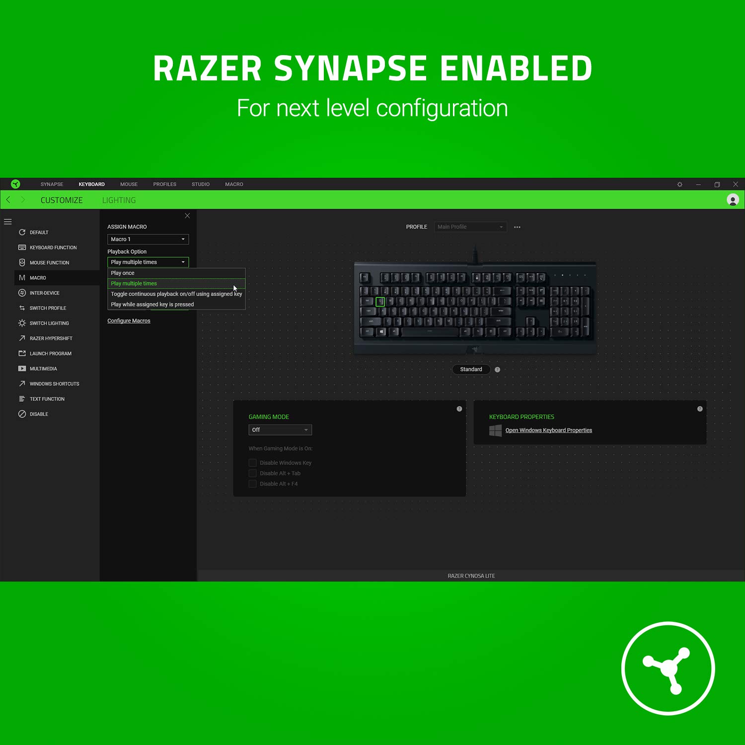 Razer Cynosa Lite Gaming Keyboard with Soft Spring Membrane Switches - UK Layout QWERTY | DeathAdder Essential Wired Gaming Mouse - Mercury White & Black Bundle for PC Gamers - Perfect for FPS, MMO and Esports Gaming