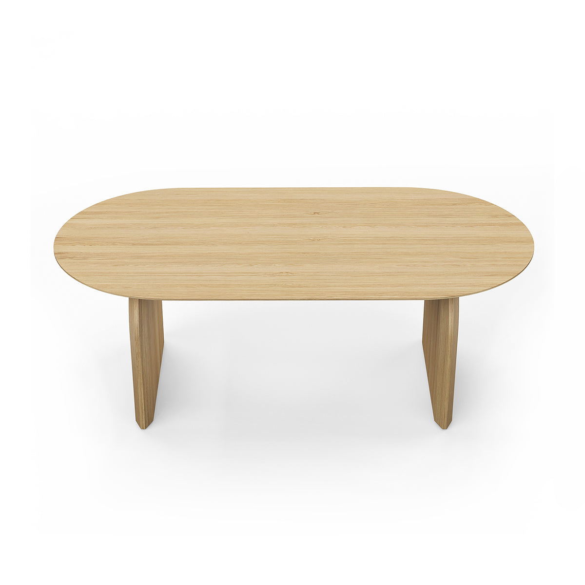 Stylish Clover Oval Oak Dining Table - Solid Wood Kitchen Table for Dining Room, Perfect for Family Gatherings & Dinner Parties