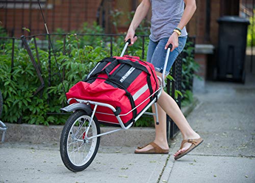 One Wheel Maya Cycle Bicycle Cargo Trailer - Heavy Duty Bike Trailer for Hauling Gear, Groceries & Kids - Perfect for Camping, Commuting & Family Outings