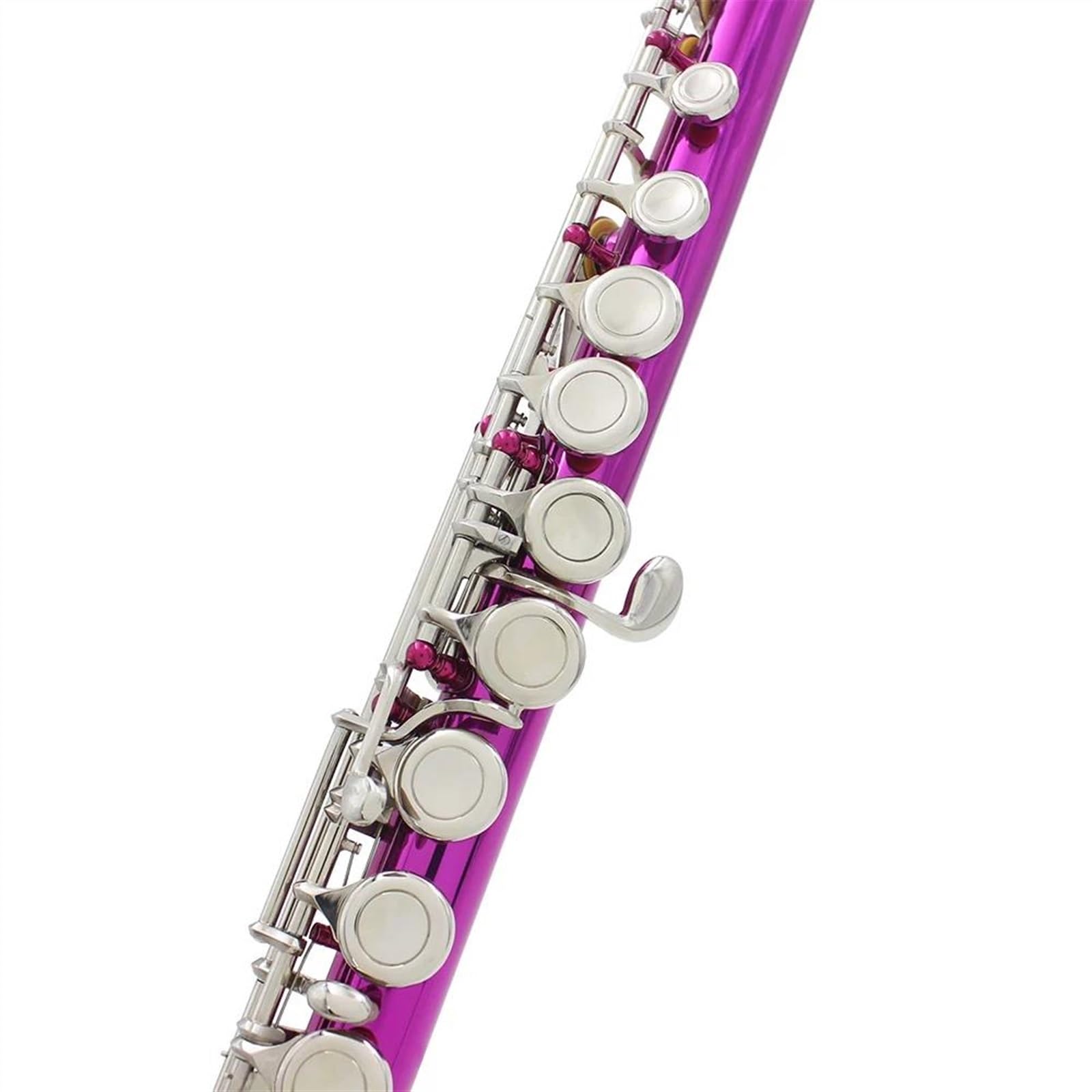 16-Hole Horizontal Brass Flute with Leather Case - Professional Woodwind Instrument for Beginners & Musicians - Perfect for Jazz, Classical & Folk Music Performances