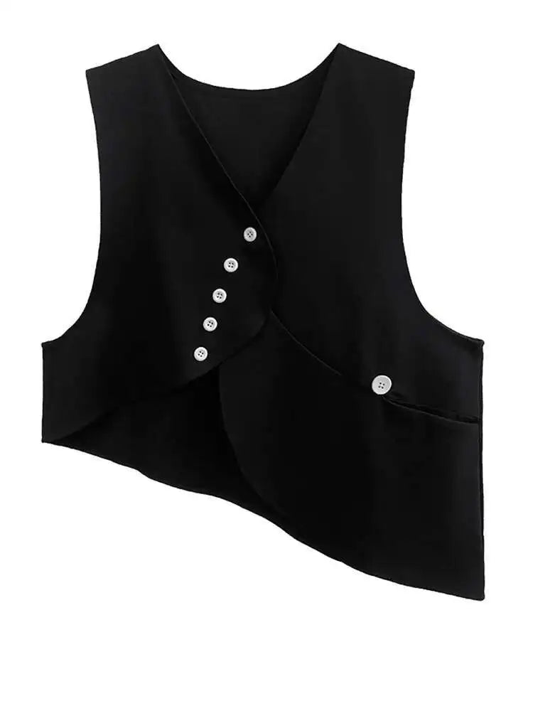 Women's Big Size Vest Shirt & Wide Leg Pants 3-Piece Suit Set - Lapel Long Sleeve Fashion Outfit for Spring Autumn 2025 (Style 1DH5373) | Office Wear, Business Attire & Formal Occasions