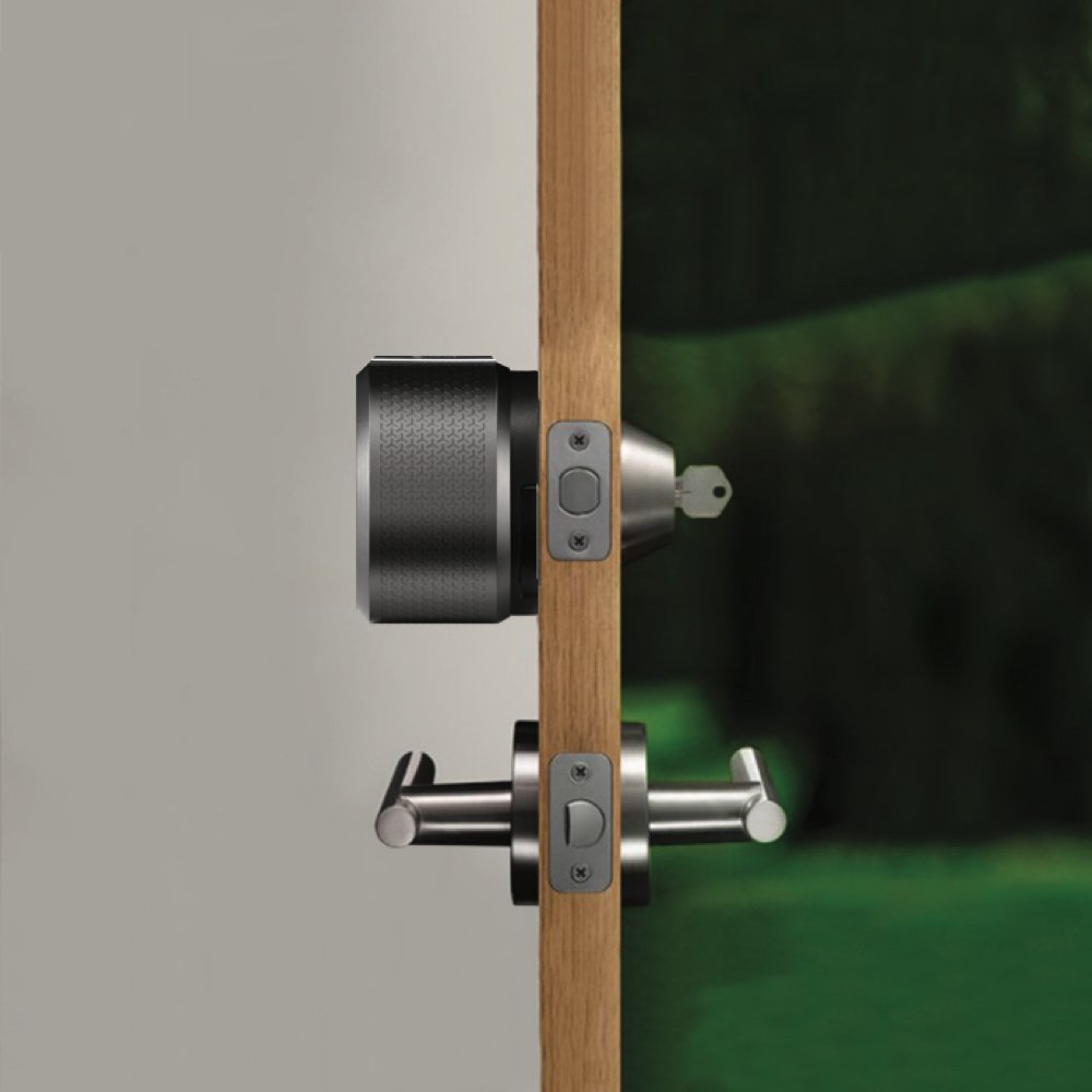 August Smart Lock Pro + Connect Hub - Wi-Fi Enabled Smart Door Lock for Keyless Entry | Works with Alexa & Google Assistant | Home Security & Smart Home Automation | Dark Gray Finish | Perfect for Apartments, Rentals & Smart Homes