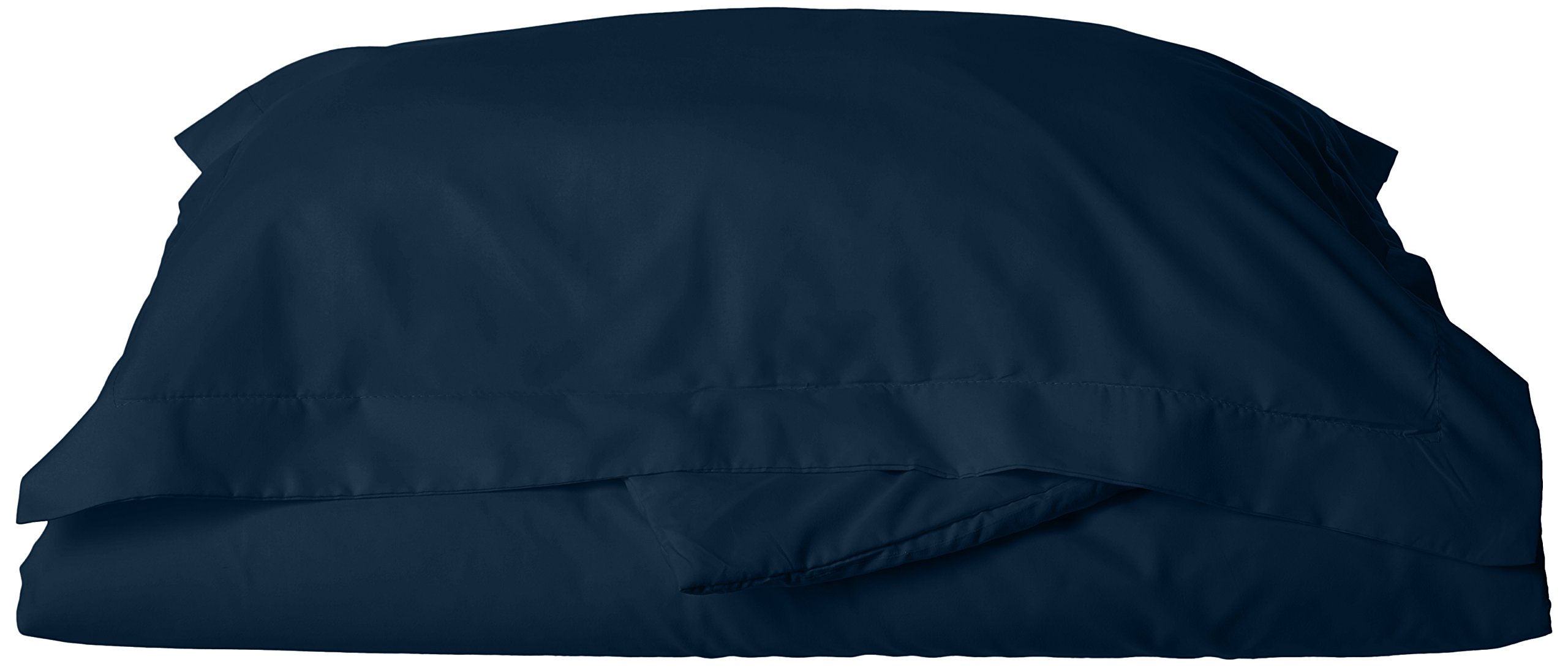 Premium 1800 Thread Count Luxury Duvet Cover Set - 100% Cotton Hotel Quality Wrinkle-Free 3-Piece Bedding (King/California King) in Navy Blue - Perfect for Master Bedrooms & Upscale Guest Rooms