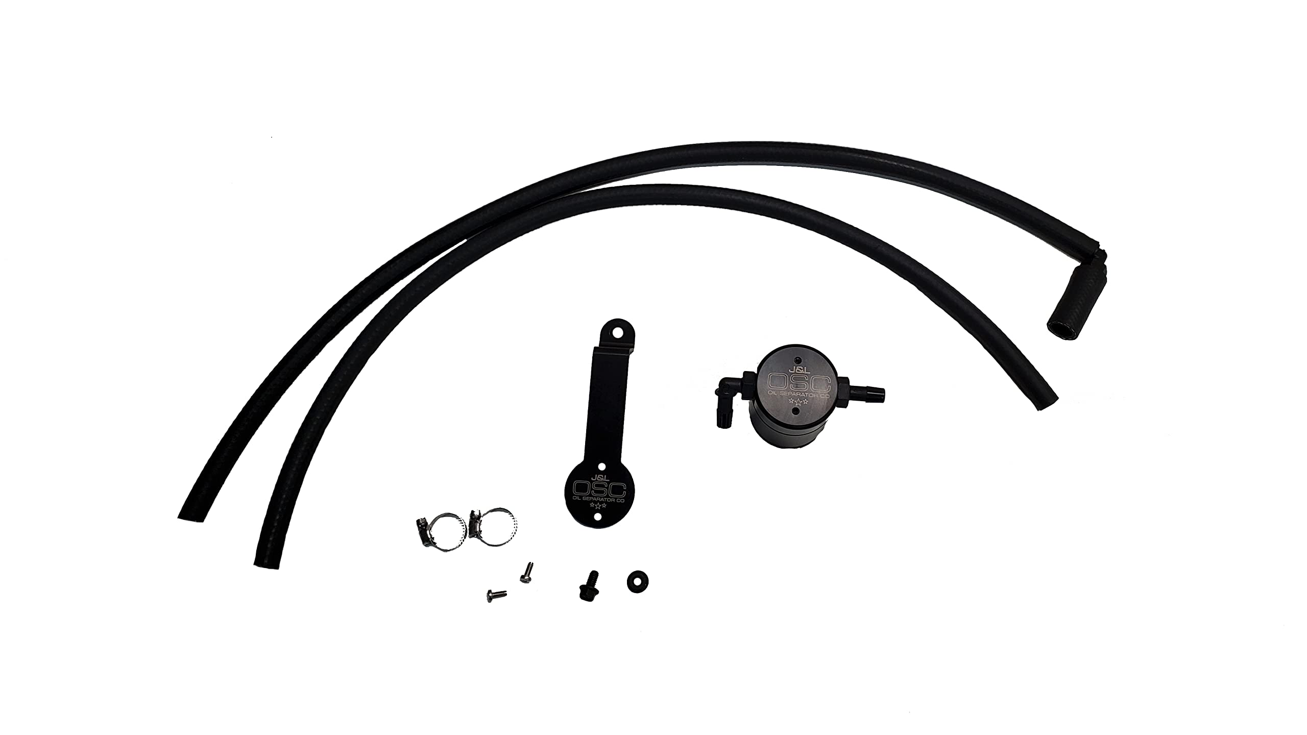 J&L Oil Separator 3.0 - Compatible with 2018-2024 Toyota Camry 3.5L V6 Engine | Black PCV Baffle Oil Catch Can | Reduces Engine Sludge & Improves Performance | Ideal for High-Mileage & Performance Tuning Applications