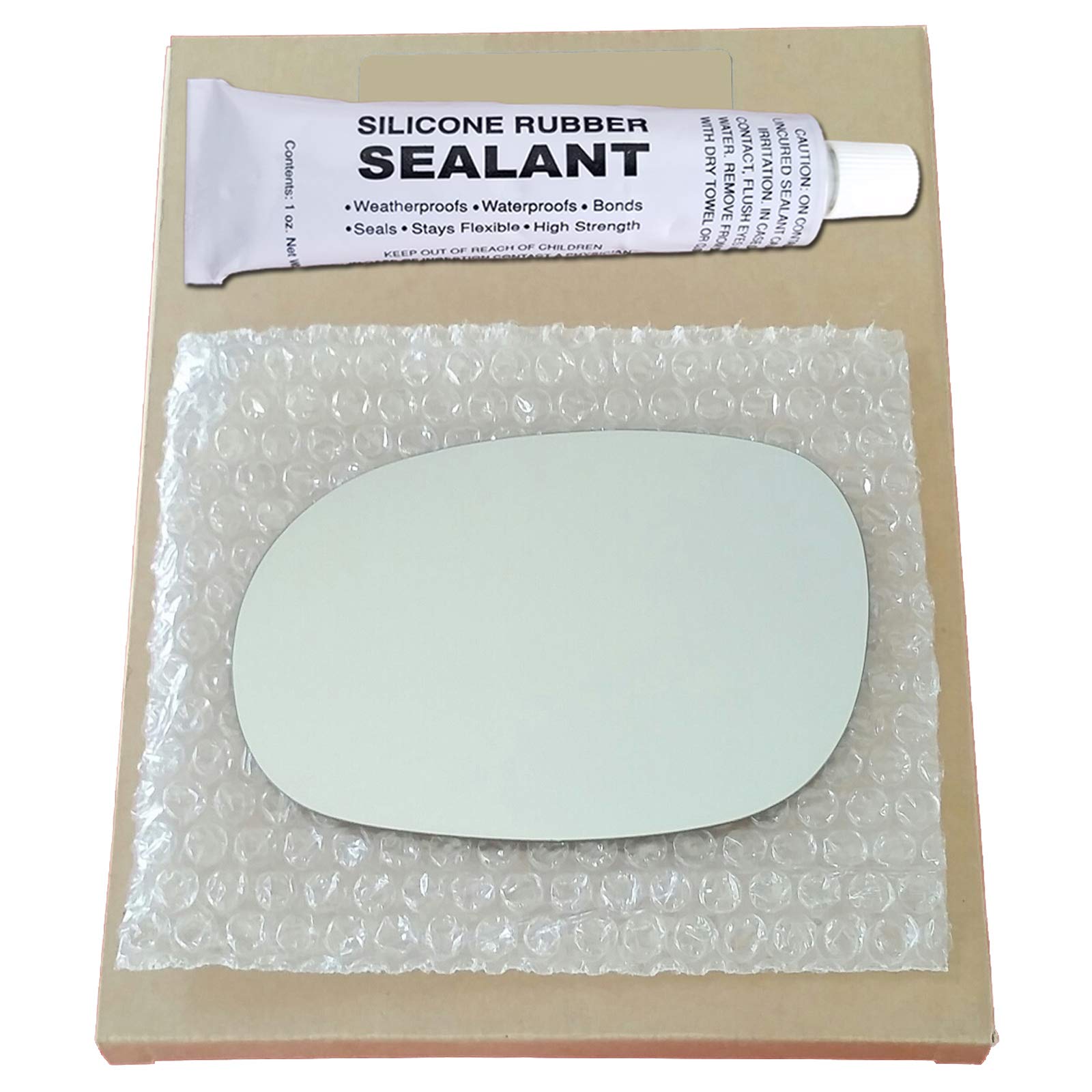 Chrysler 300M Driver Side Mirror Glass Replacement with Silicone Adhesive (1999-2004 Models) - Non-Folding Mirror Compatible - Perfect for Parking Assistance & Blind Spot Visibility