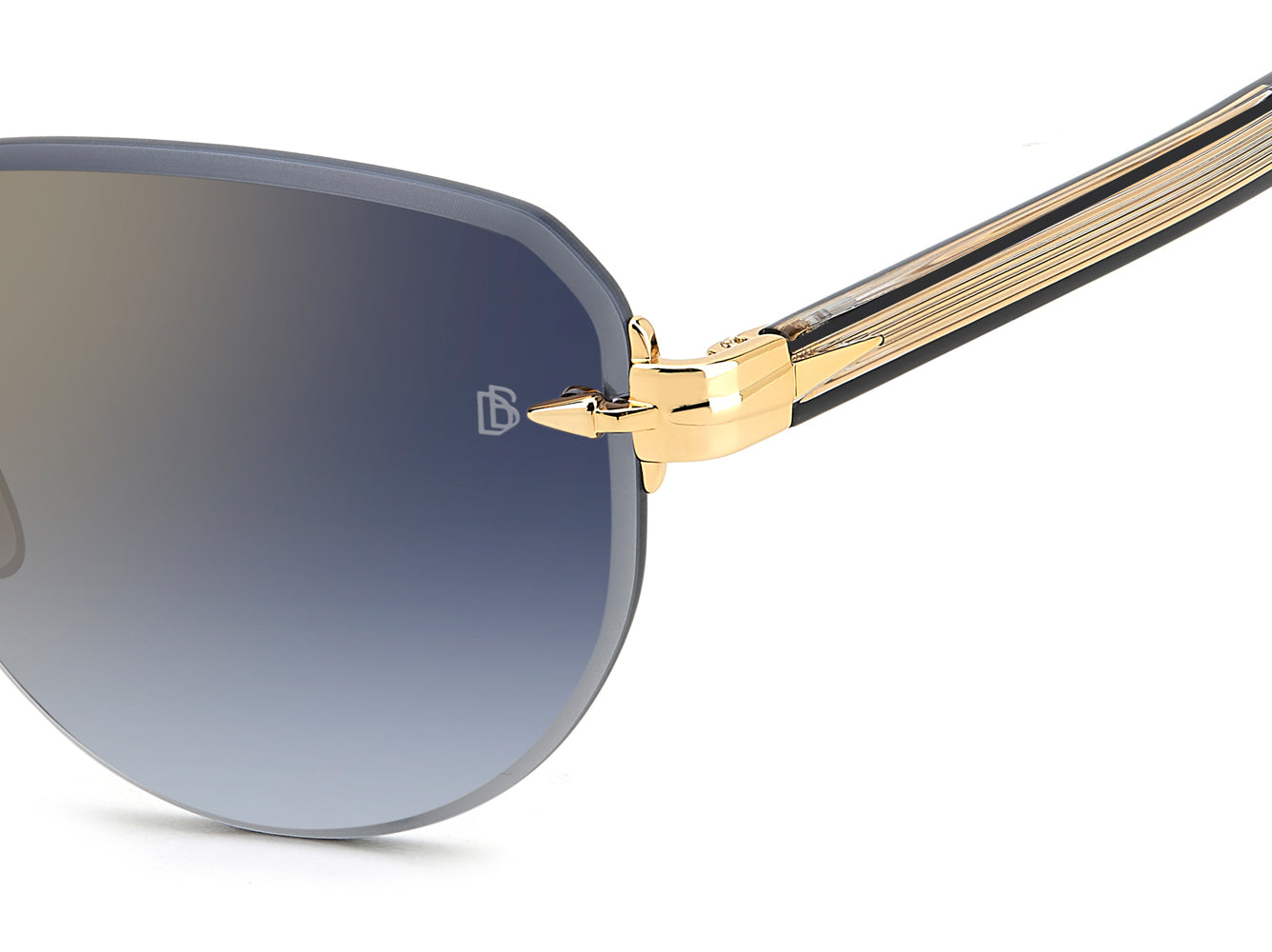 David Beckham DB7144/S Sunglasses - Polarized UV Protection Aviator Style for Men & Women - Perfect for Driving, Travel & Outdoor Activities