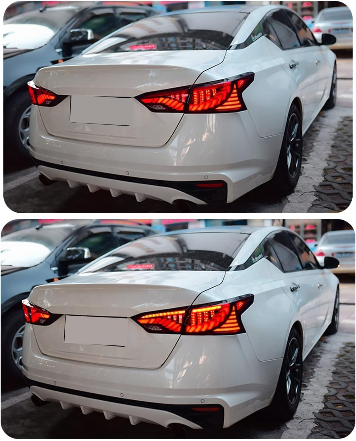 Inginuity Time LED Tail Lights for Nissan Altima 2019-2022 - Red Sequential Turn Signal Rear Lamps with Startup Animation - Upgrade Your Car's Style & Safety for Night Driving and Enhanced Visibility