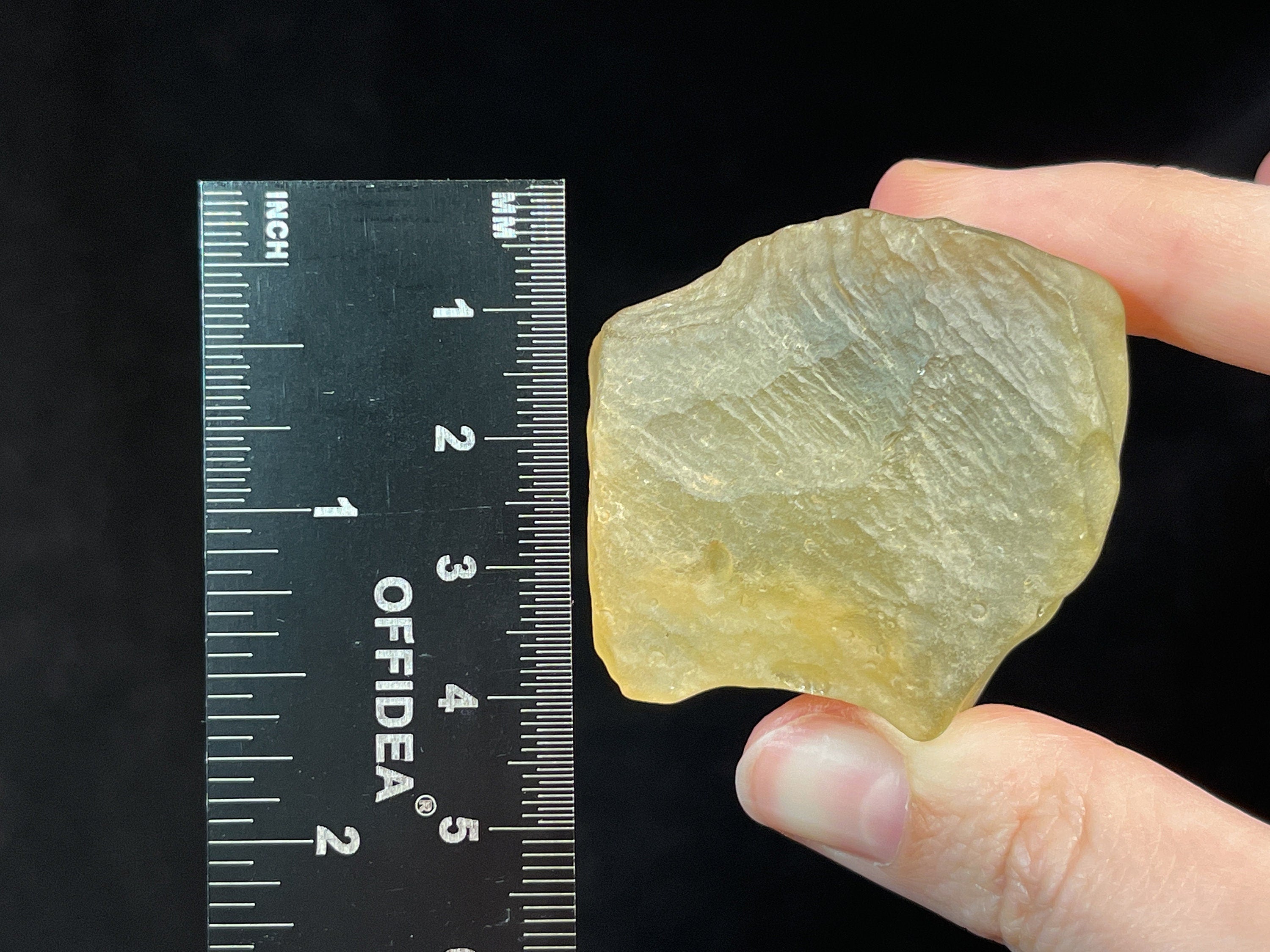 Premium Libyan Desert Glass Raw Crystal - Rare 2A Grade Large 41.2g - Metaphysical Healing Stones for Meditation, Energy Work & Spiritual Healing