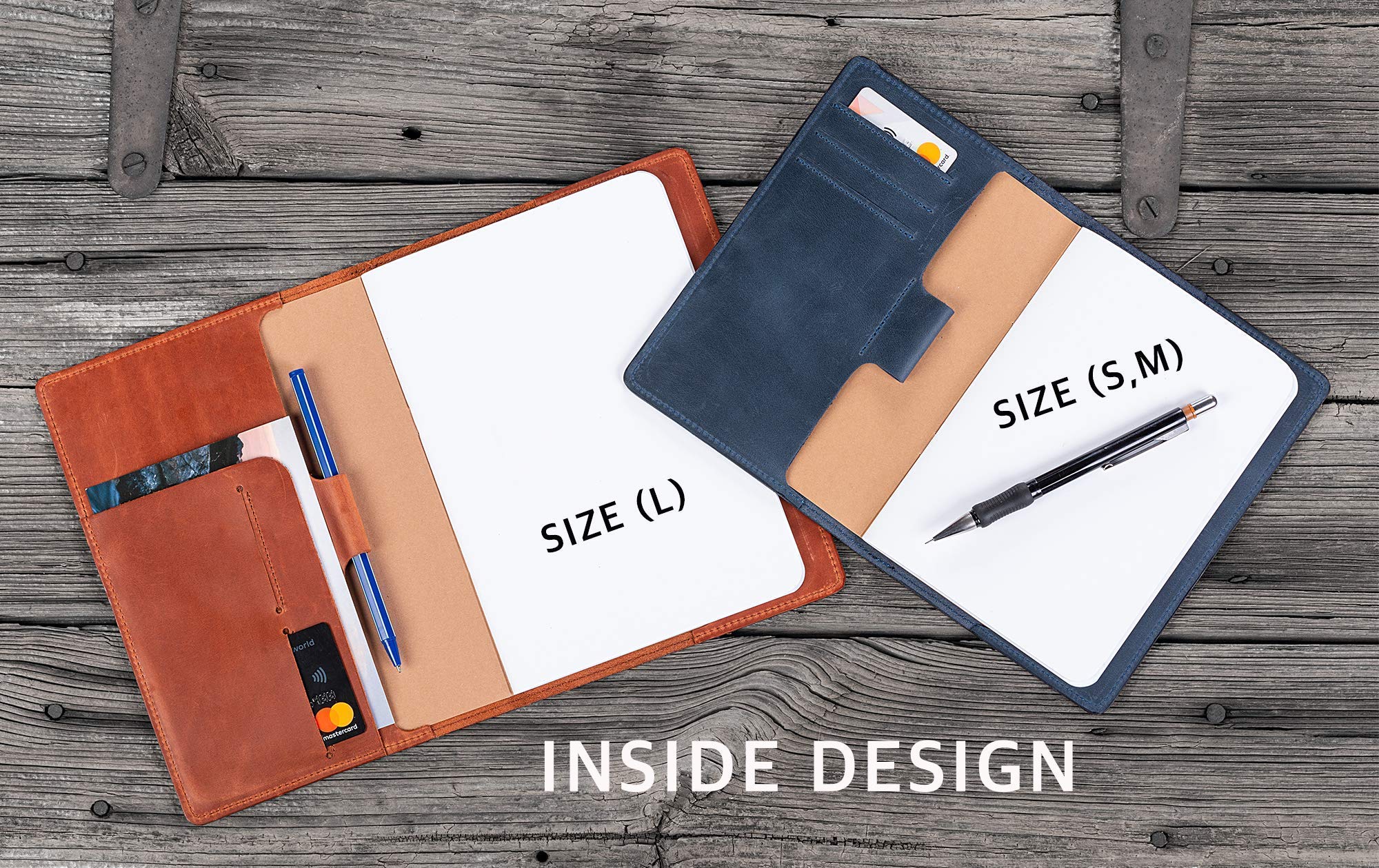 Personalized Leather Journal Cover with Refillable Notebook - Custom Travelers Notebook in A6 (4x6), B6 (5x7), A5 (6x8.5) Inches - Perfect for Travel, Journaling & Gift Giving