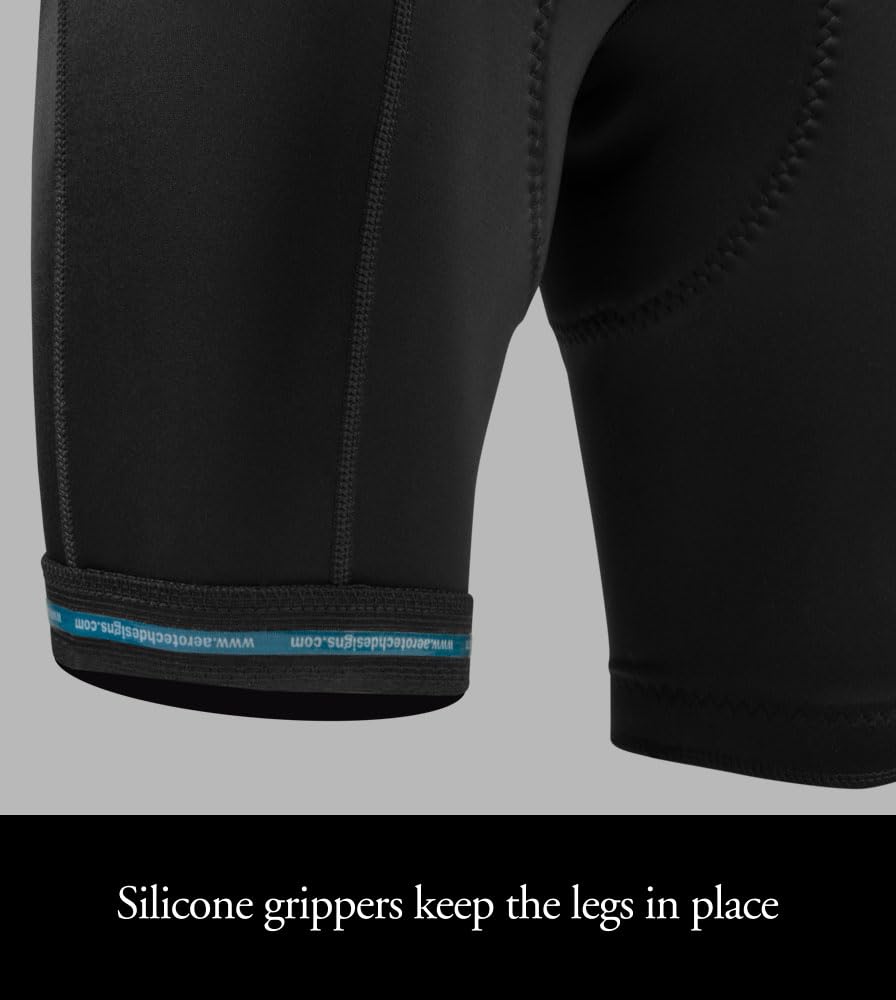 Premium Black Women's Bike Shorts - High Waist Compression Spandex Cycling Shorts with Padding for Mid Distance Rides | Made in USA | Perfect for Road Cycling, Spinning Classes & Outdoor Workouts