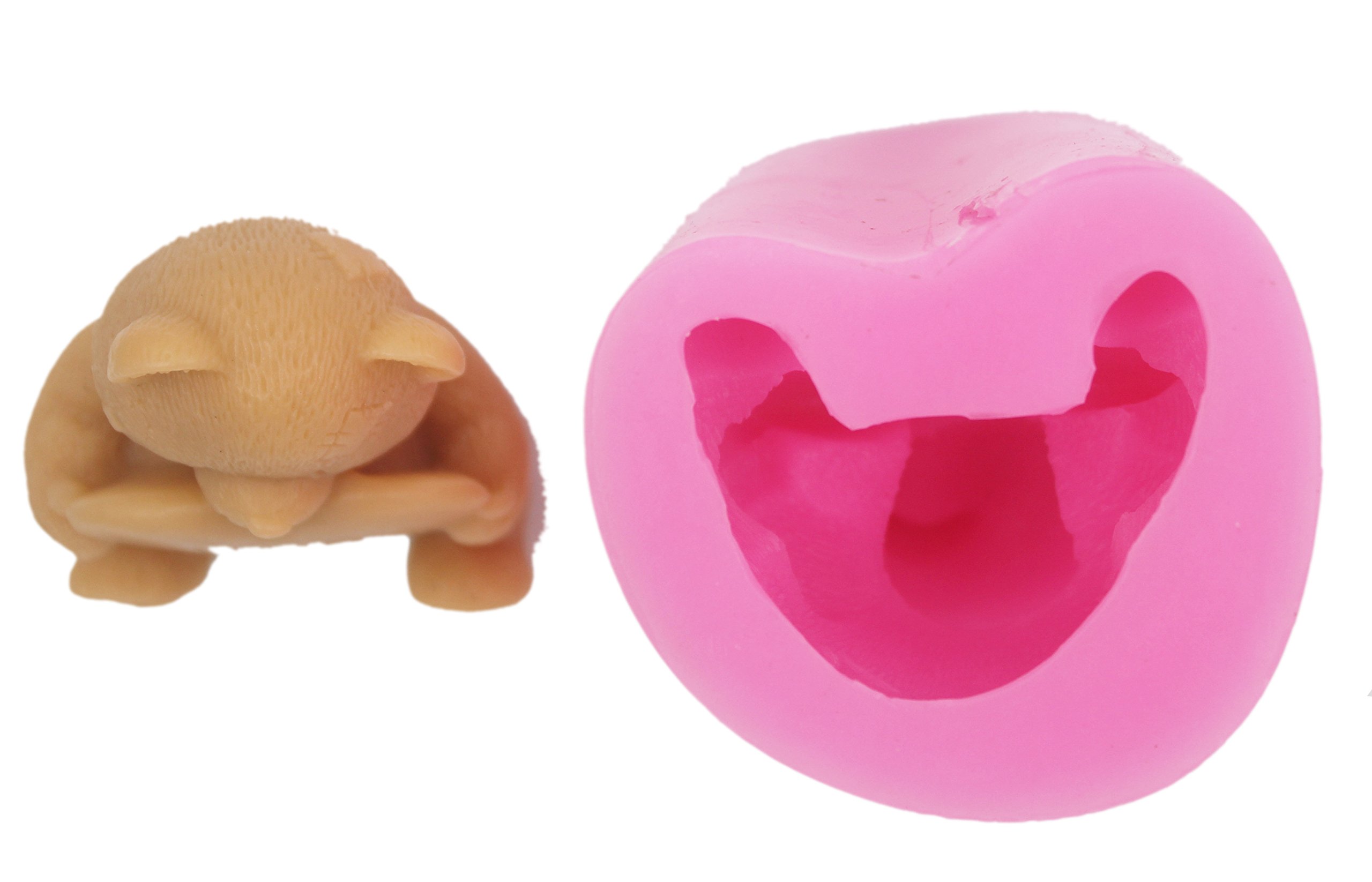 3D Bear Silicone Mold for Soap & Candle Making - DIY Craft Art Molds S355 - Perfect for Handmade Gifts, Bath Decor, and Home Craft Projects