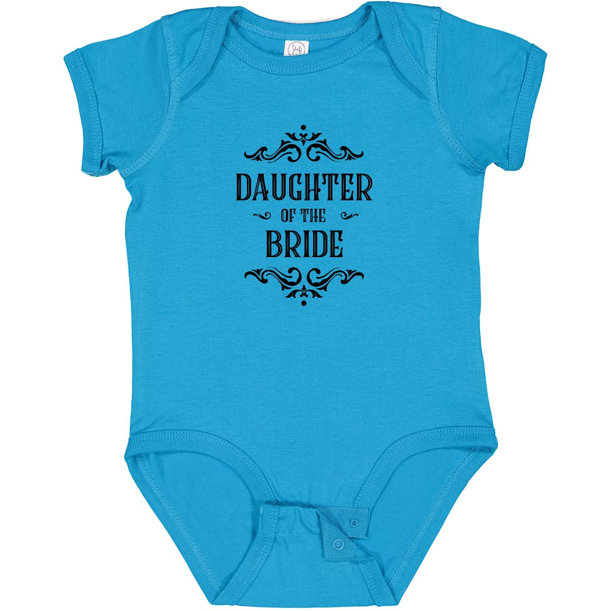 Inktastic Daughter of The Bride Baby Bodysuit - Cute Infant Outfit for Wedding Party, Bridal Shower & Family Photos