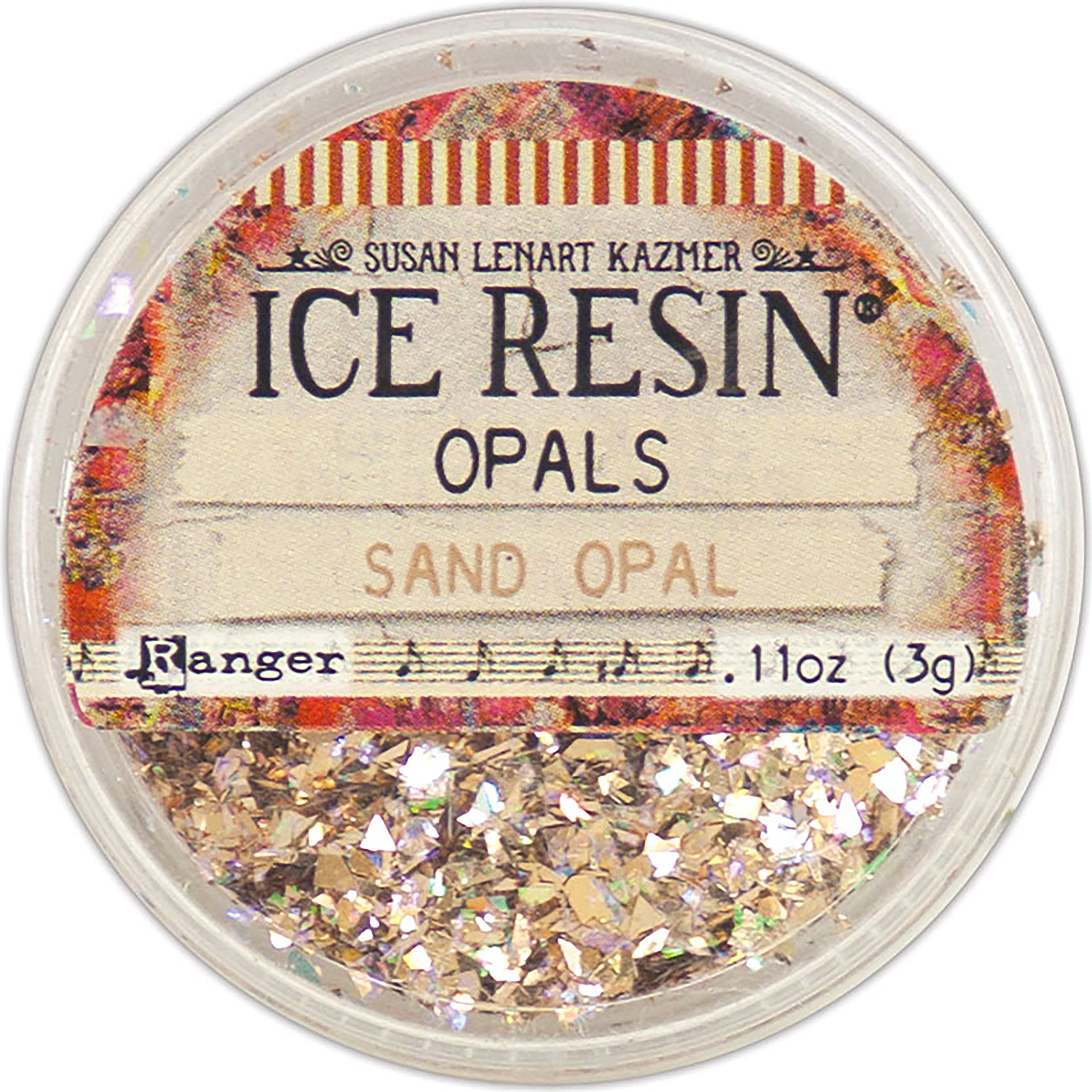 Ranger SLK ICE Resin Opals Sand - Small One Size Yellow for Jewelry Making & DIY Crafts | Perfect for Beading, Scrapbooking & Resin Art Projects