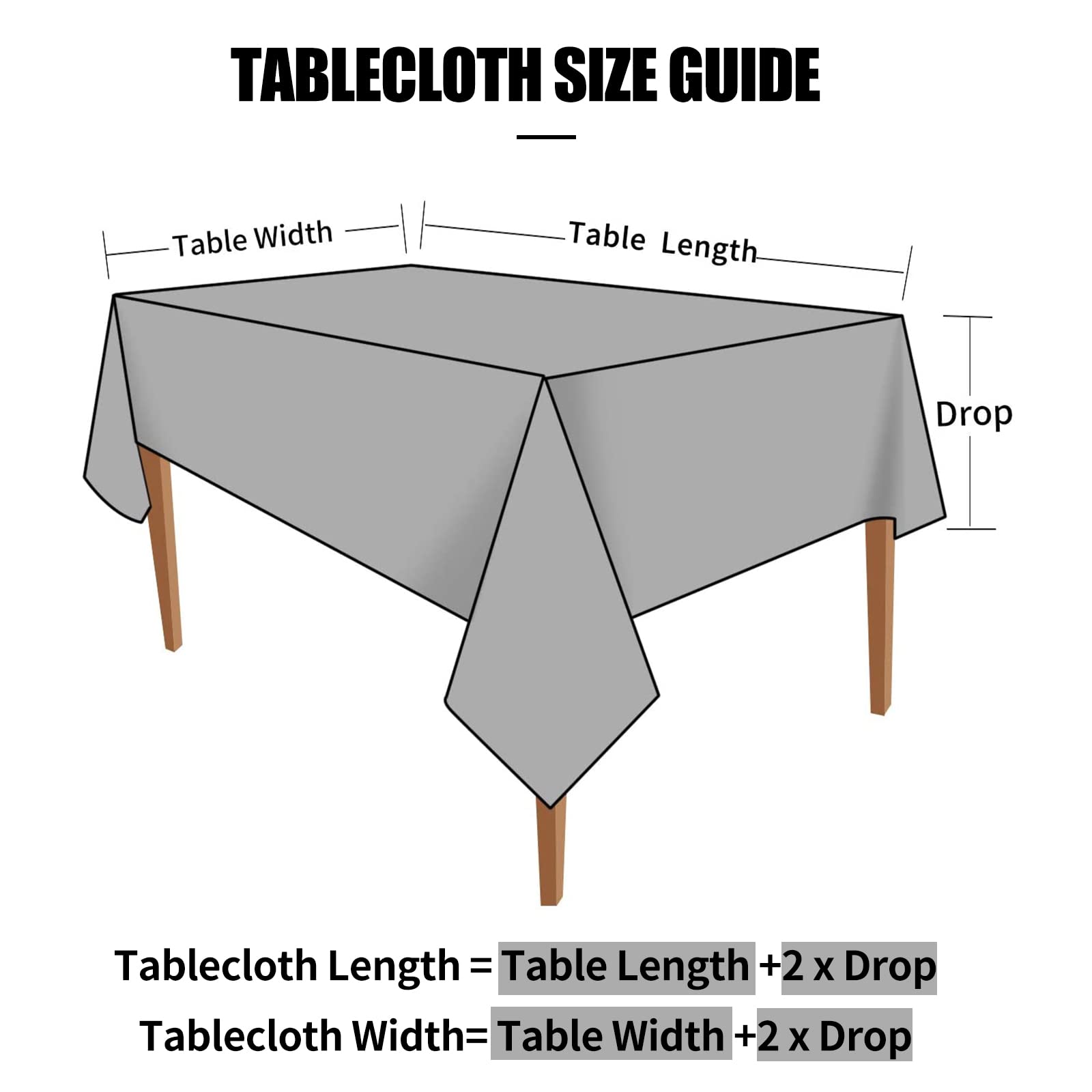 Smiry Waterproof Heavy Duty Vinyl Tablecloth, Wipeable Washable Rectangle Table Cover for Kitchen, Dining Room, and Outdoor Patio (Coffee, 60