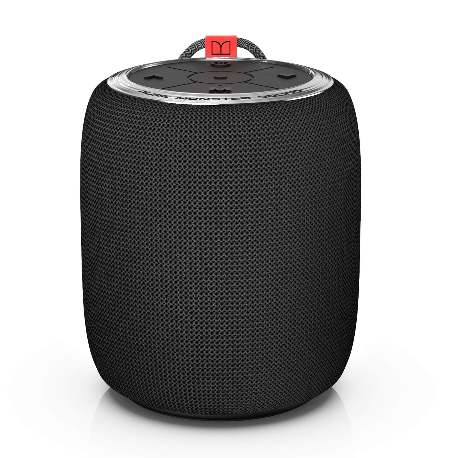 Monster S110 Bluetooth Speaker - Portable Wireless Speaker with Pure Sound, IPX5 Waterproof, TWS Pairing, Compact & Lightweight for Outdoor, Indoor, Hiking, Camping, Beach, Party (Black)